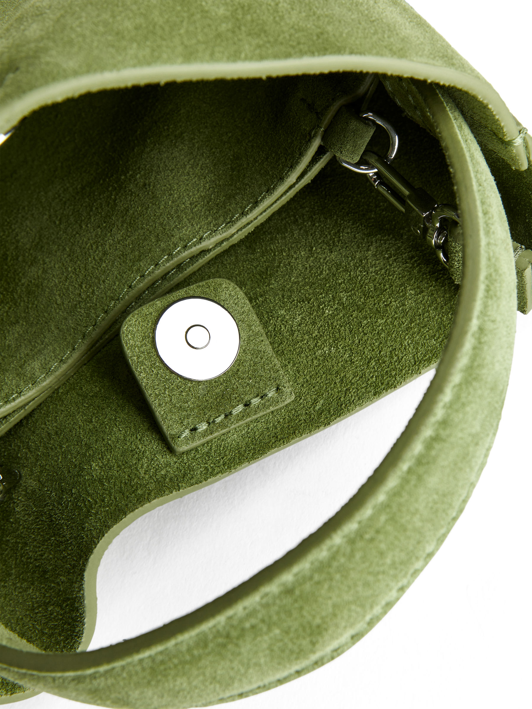Bolso bandolera de ante - Verde - Women - StillMedia/DescriptiveDetail - 3