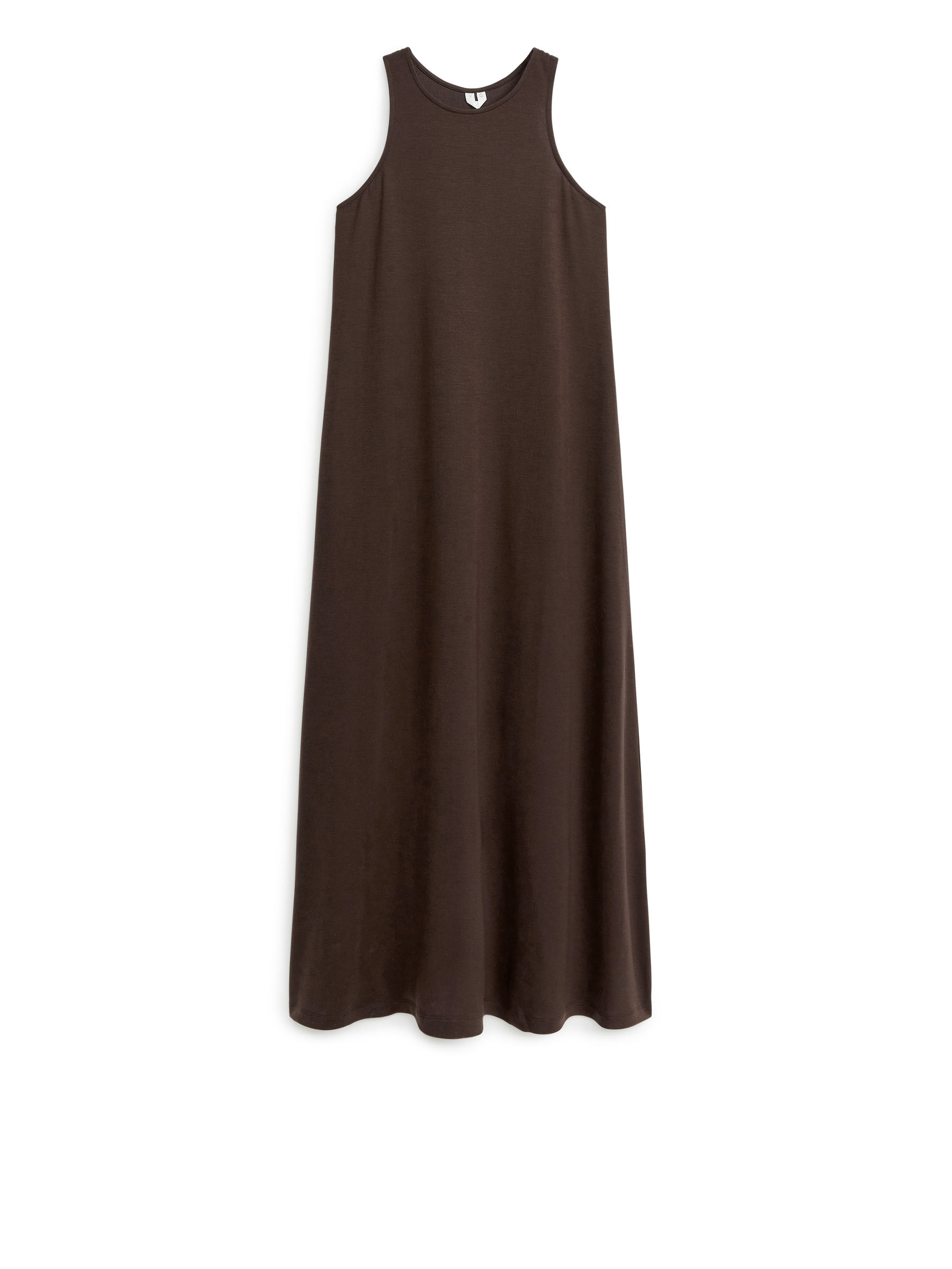 Vestido de playa con espalda estilo racer - Marrón oscuro - Corte estándar - Women - StillMedia/DescriptiveStillLife - 1