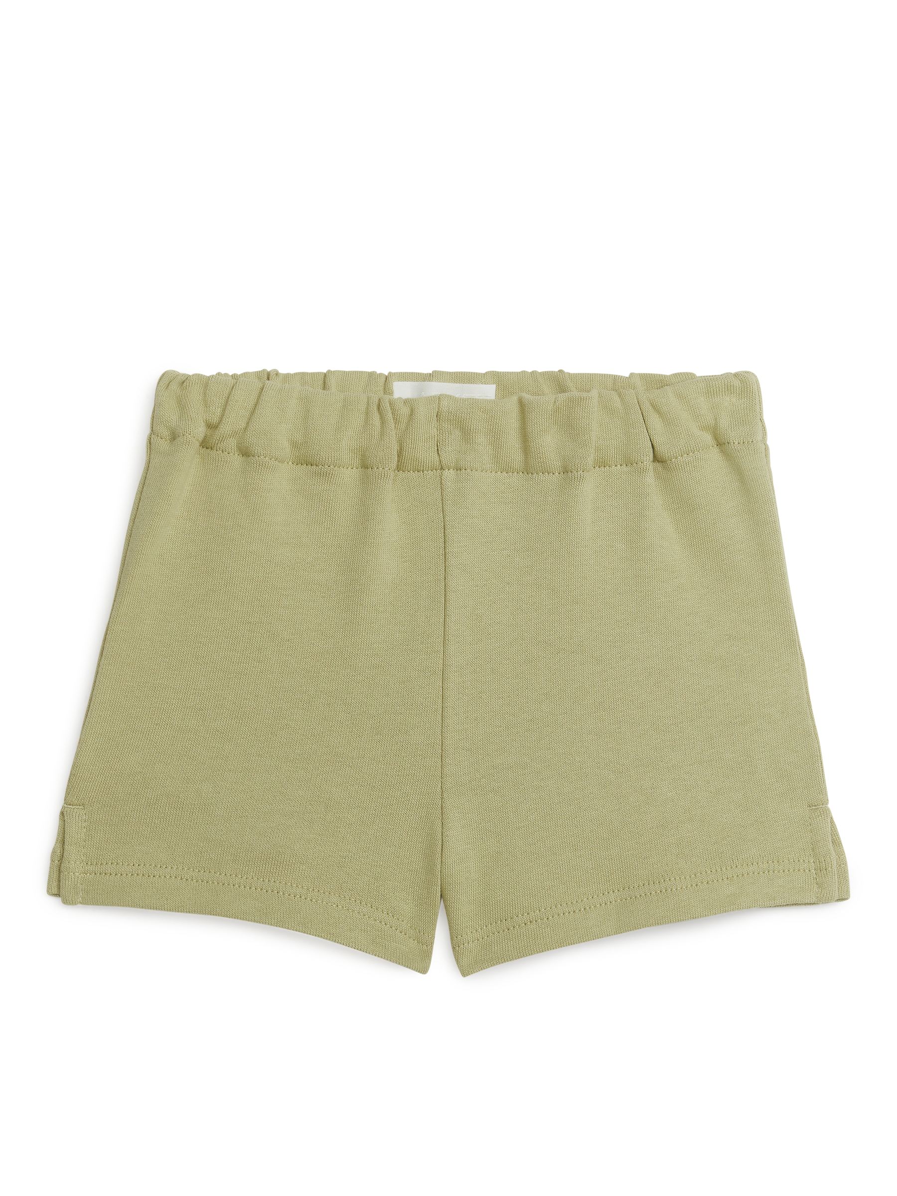 Pantalones cortos de rizo francés de algodón-Beige-3194