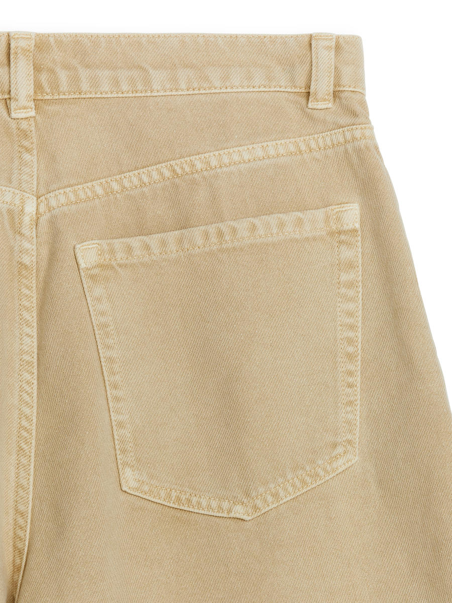 Pleat-Detail Shorts - Beige/Overdye - Regular fit - Women - 1234943001