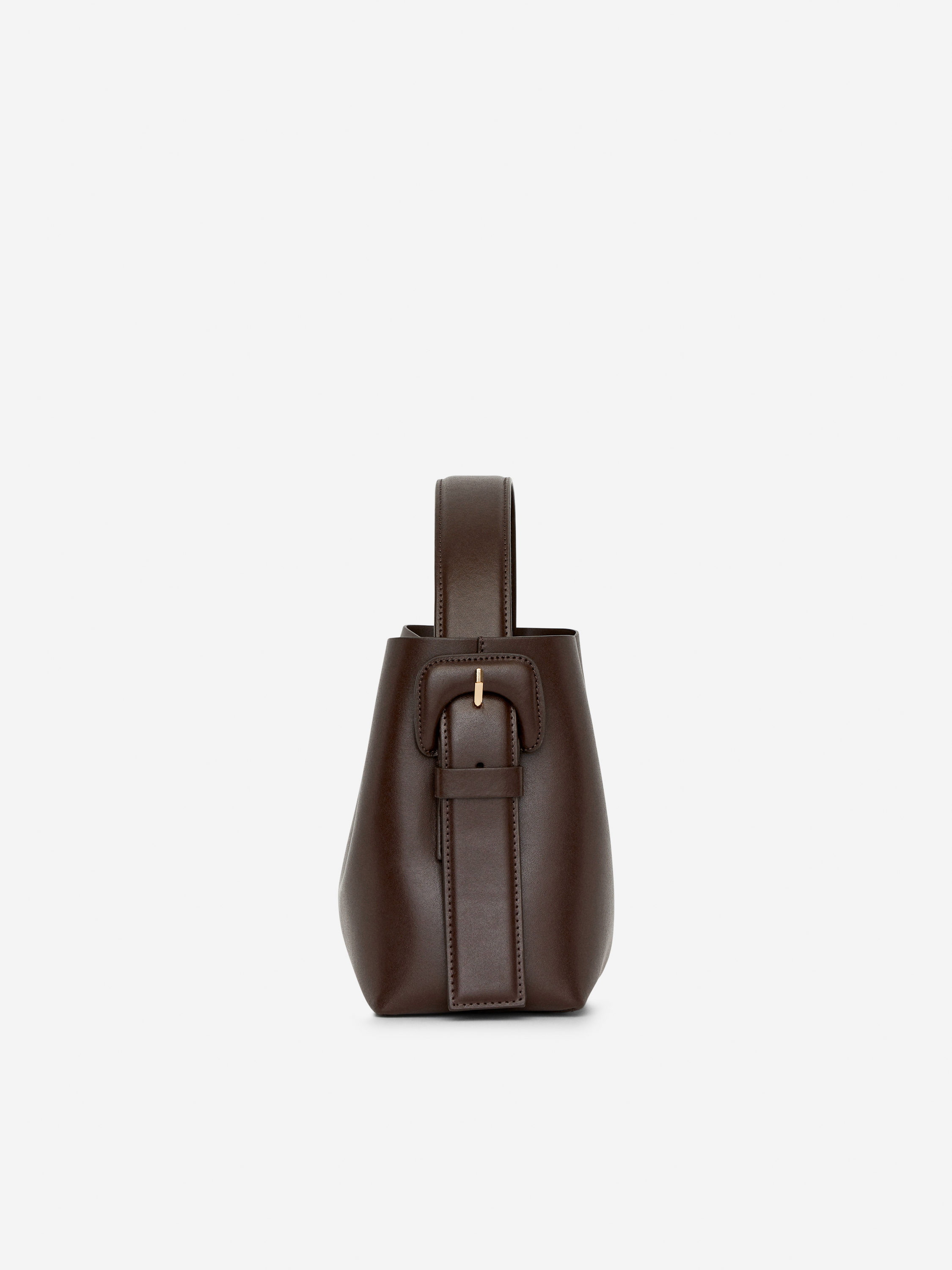 Leather Crossbody Bag – Dark Brown – Women – ARKET NL