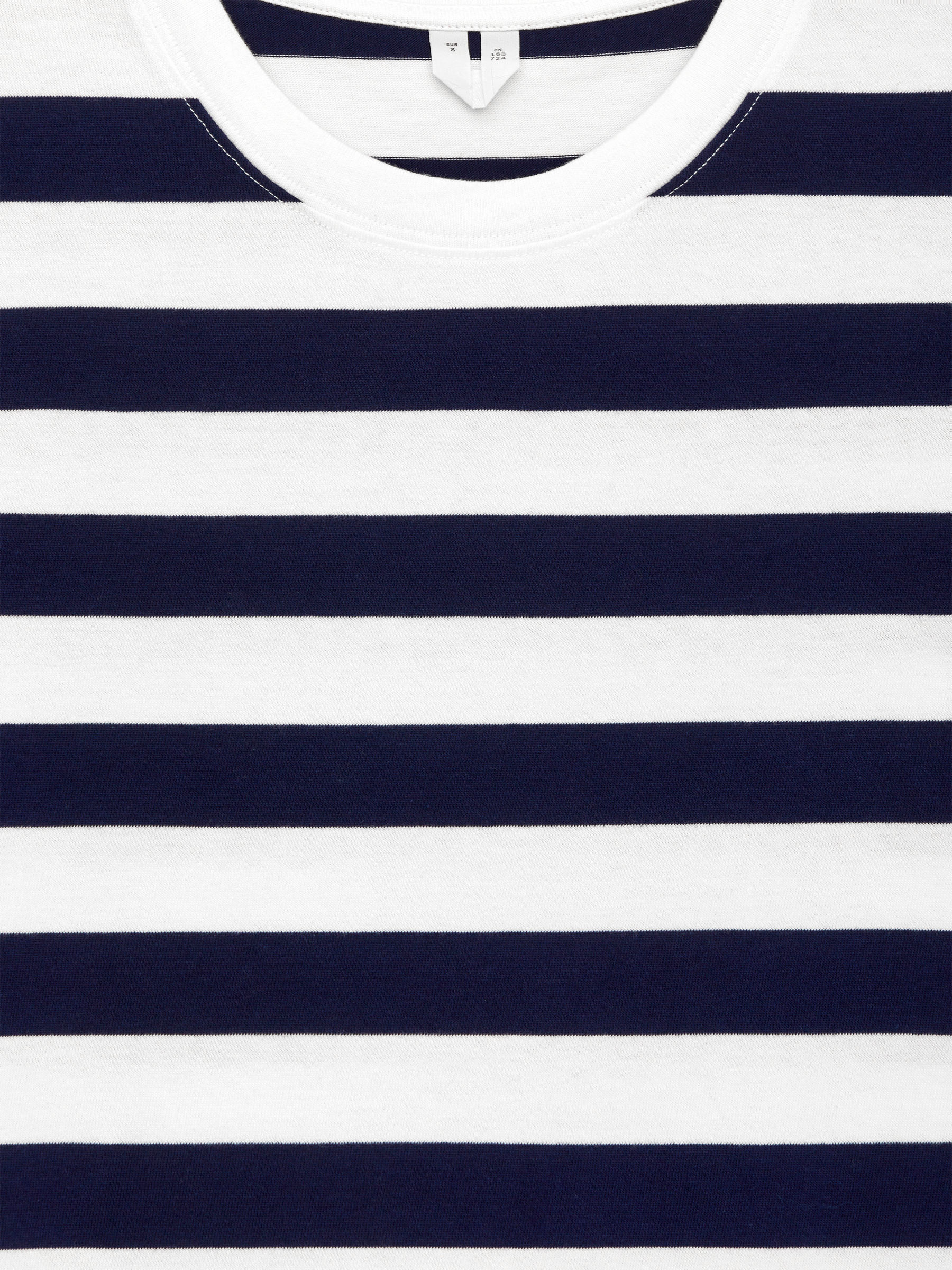 T-Shirt Dress - Dark Blue/Off White - Loose fit - Women - StillMedia/DescriptiveDetail - 1