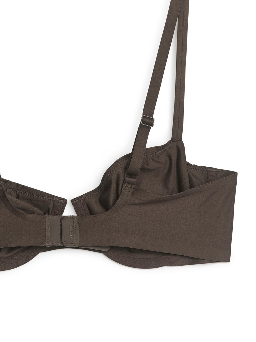 Balconette Bra - Dark Brown - Women - 1182404002