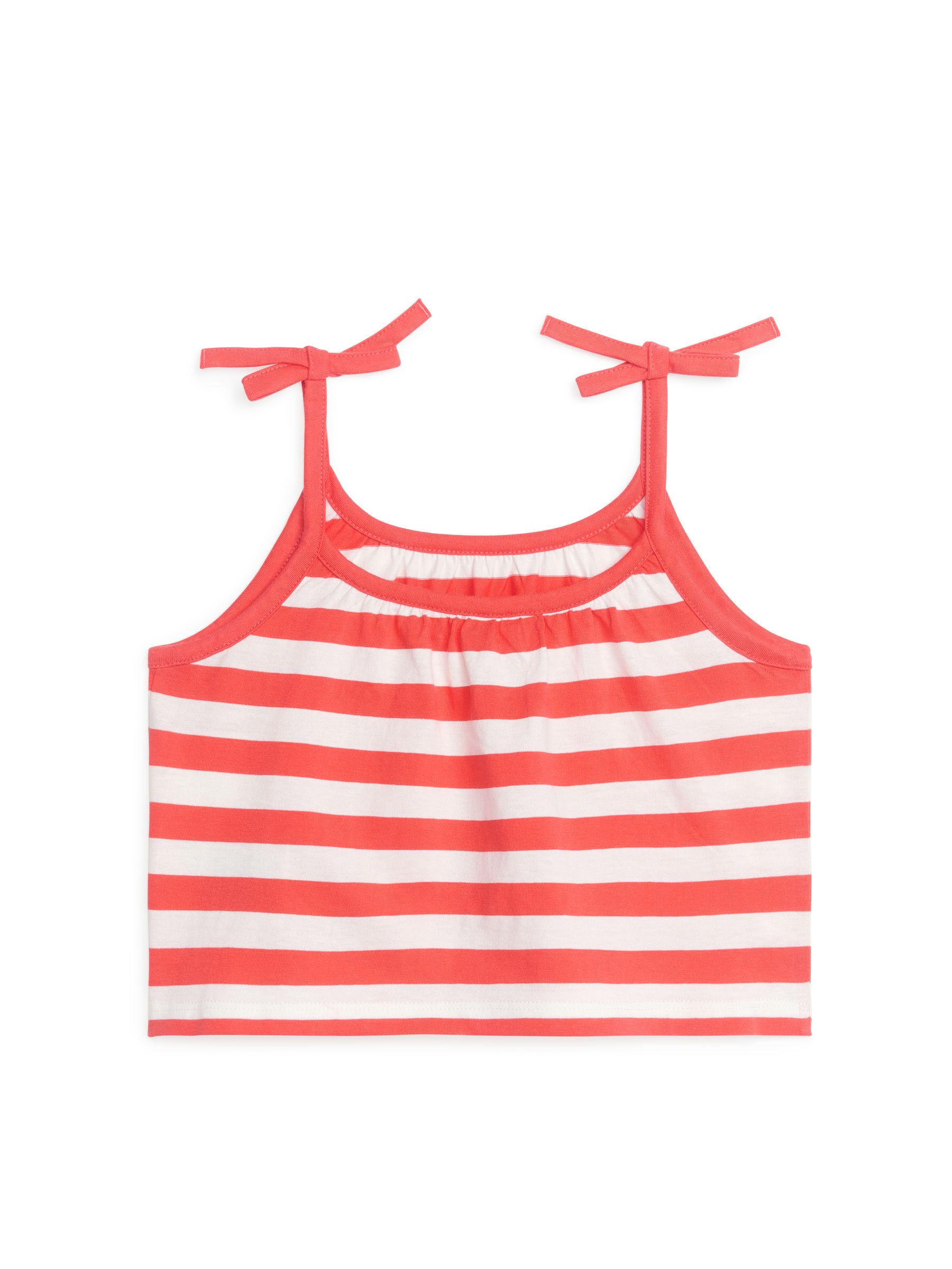 Trikåtopp med knytband - Röd/Vit - Relaxed fit - Children - StillMedia/DescriptiveStillLife - 1