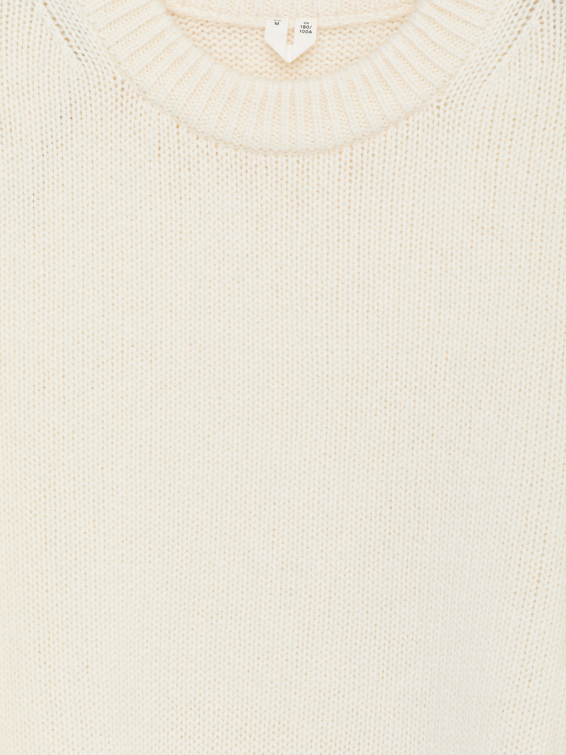Pull en maille de laine épaisse - Blanc cassé - Relaxed fit - Homme - StillMedia/DescriptiveDetail - 2