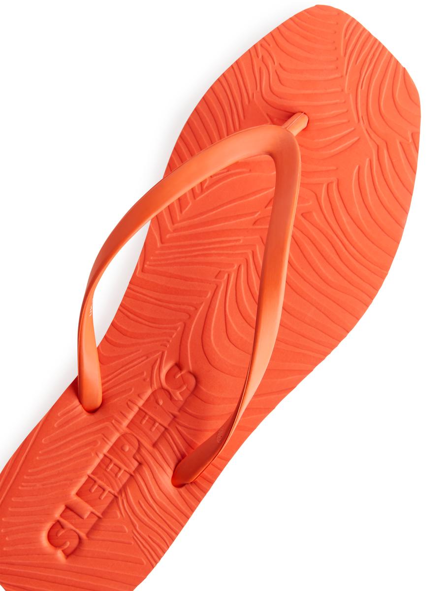 Sleepers Tapered Flip Flops - Orange - Women - 1164443003