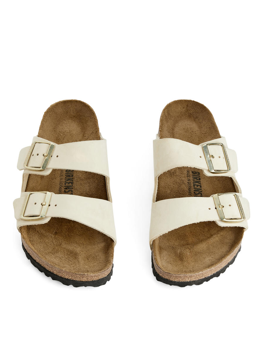 Birkenstock Arizona Nubuck Sandals-#E6E1C0-12837