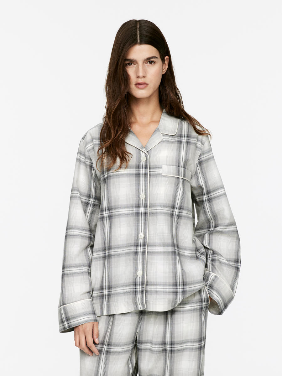 Womens flannel pajama shirt sale