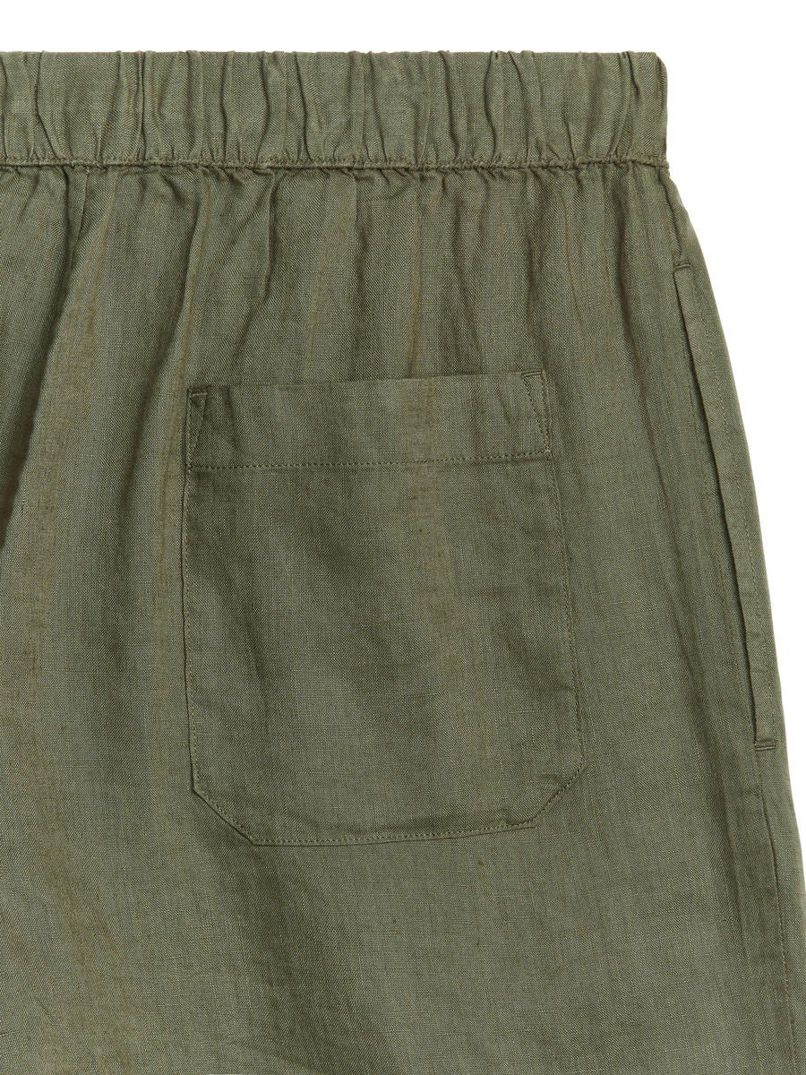 Linen Shorts-#636152-9690