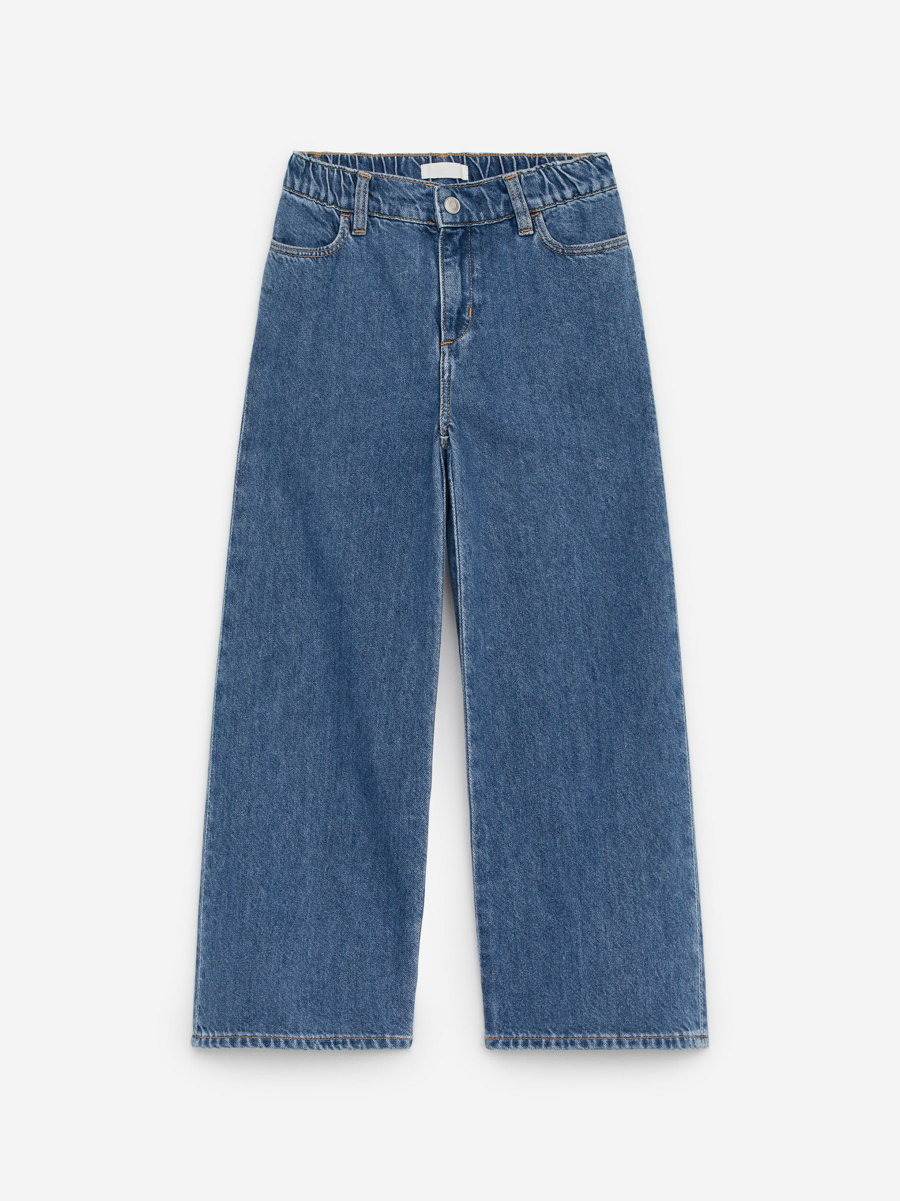 Wide Denim Trousers-#40427C-14471