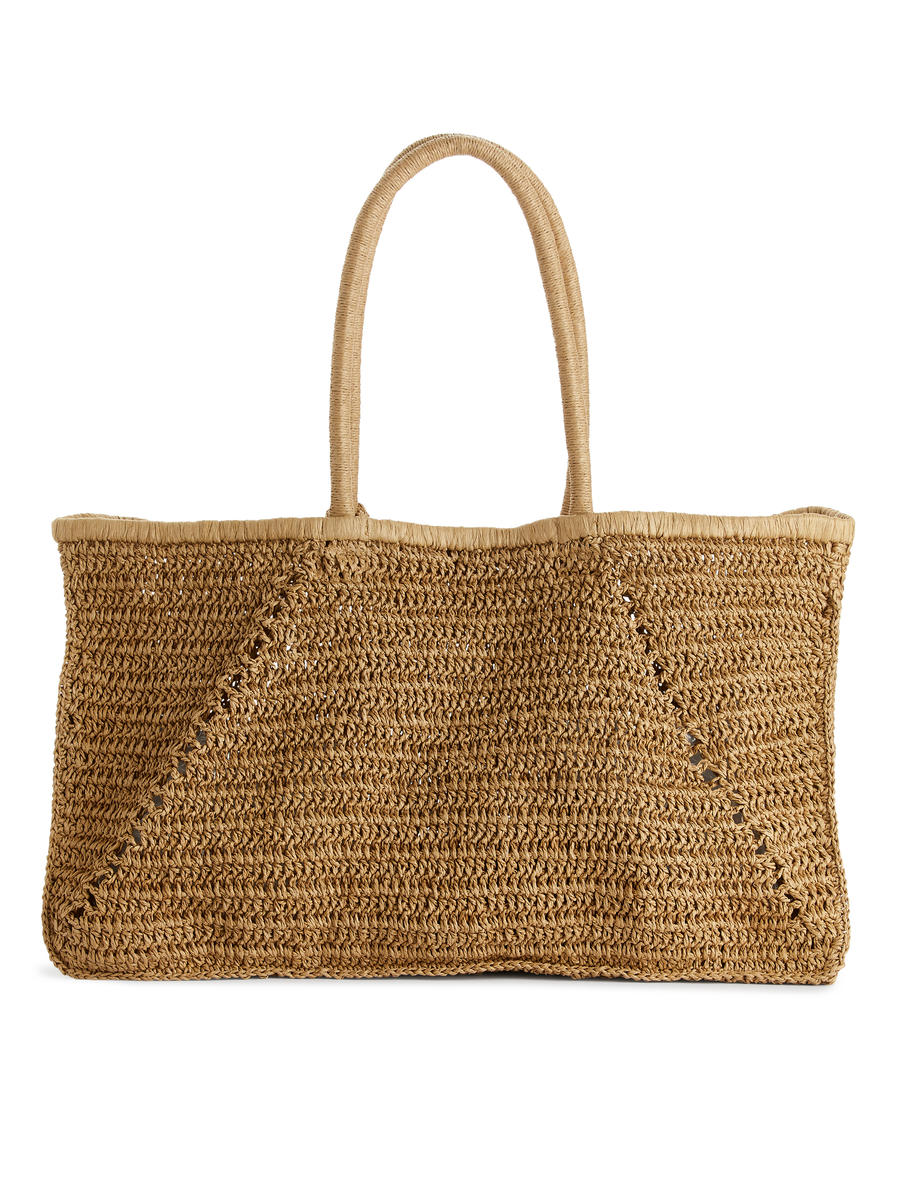 Straw Tote-#918265-11578