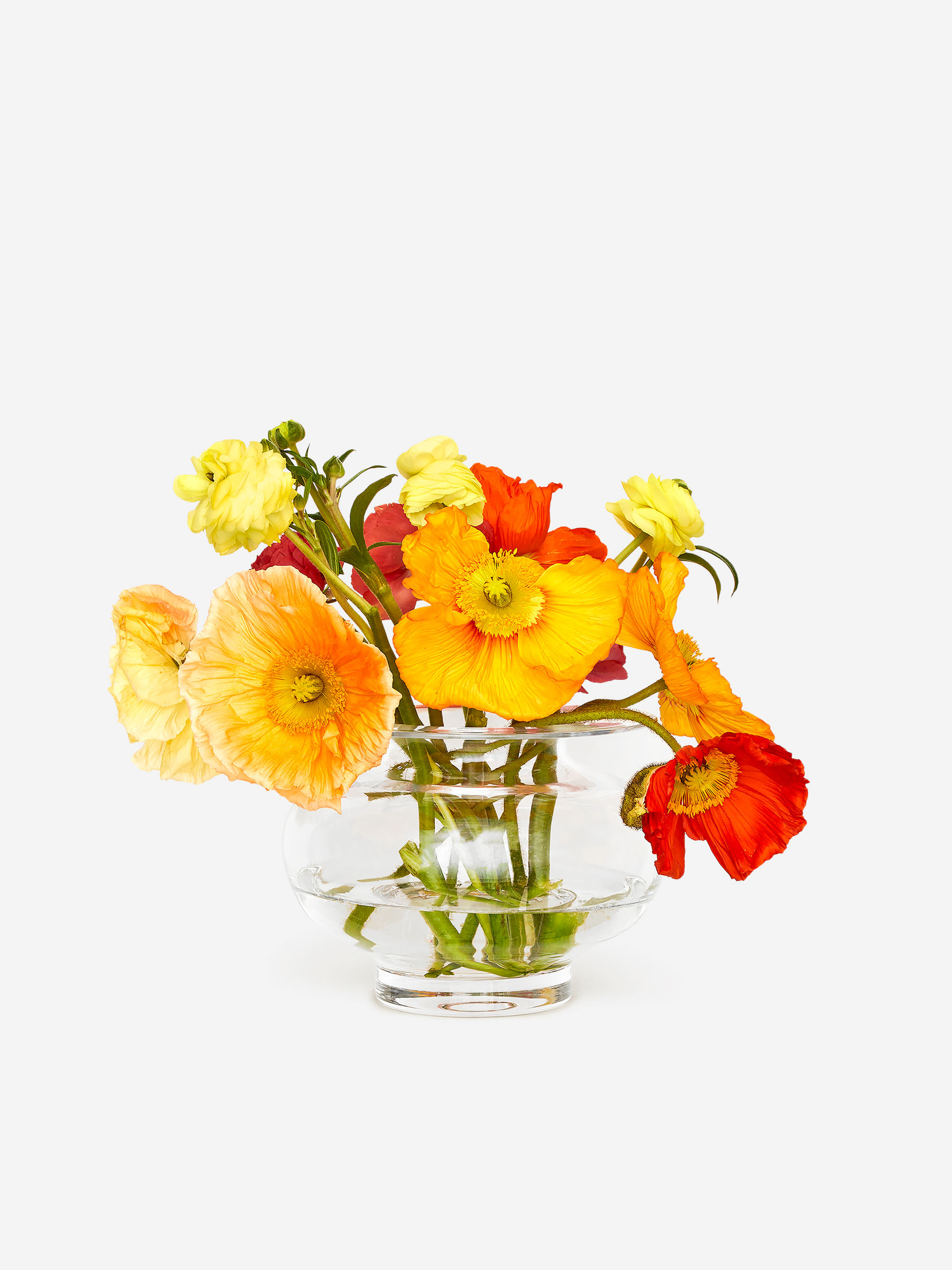 Glass Vase 17 cm-#ECEDEC-15548