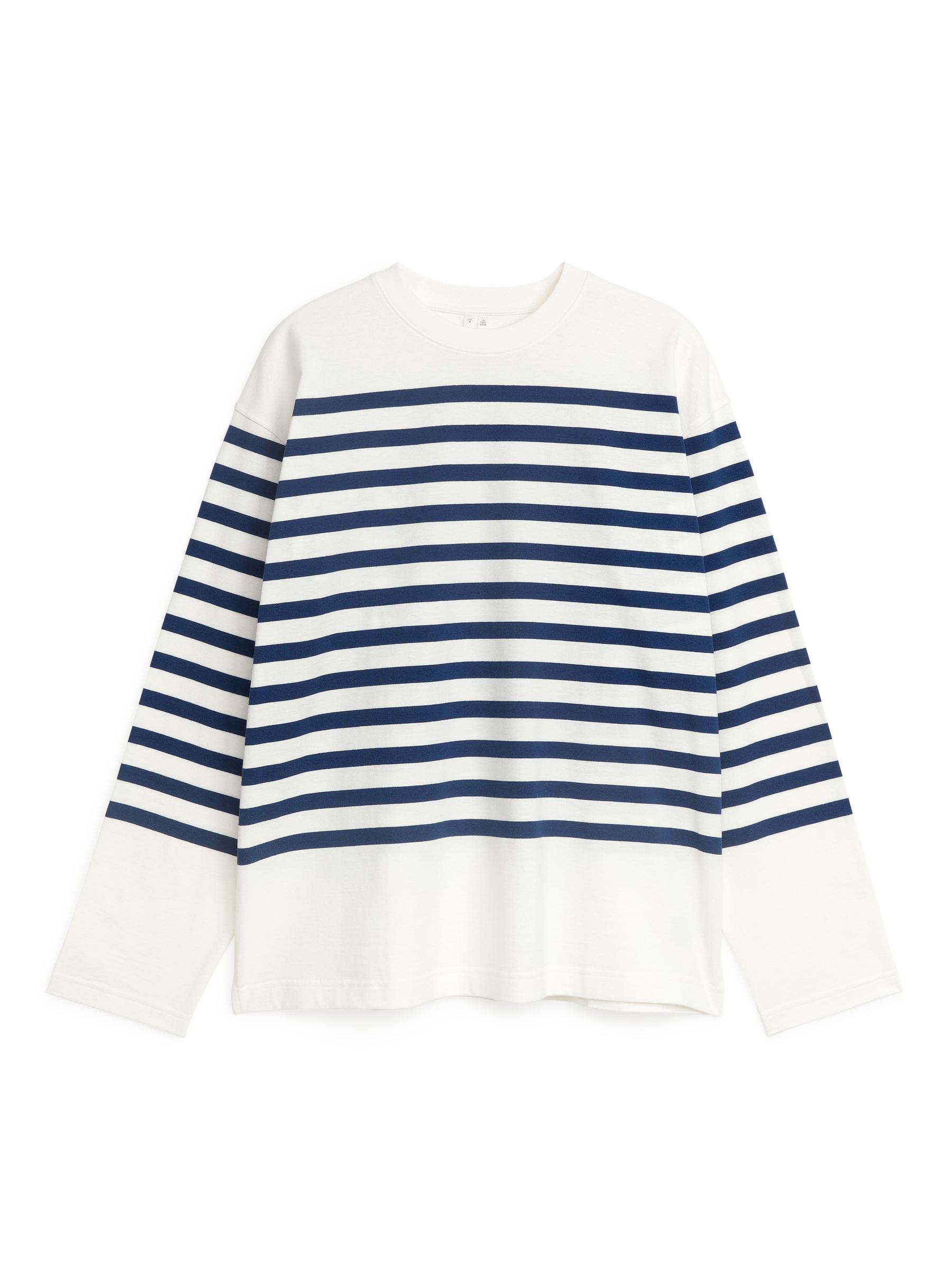 T-shirt a righe-#35465E-3109