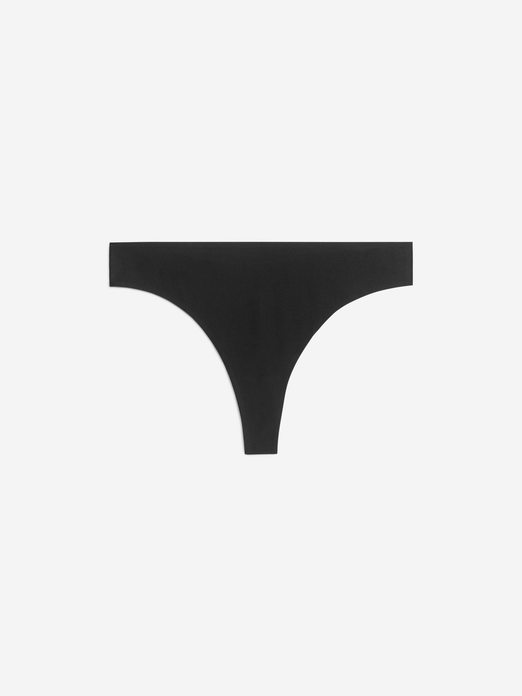 Seamless Thongs-Black-5738