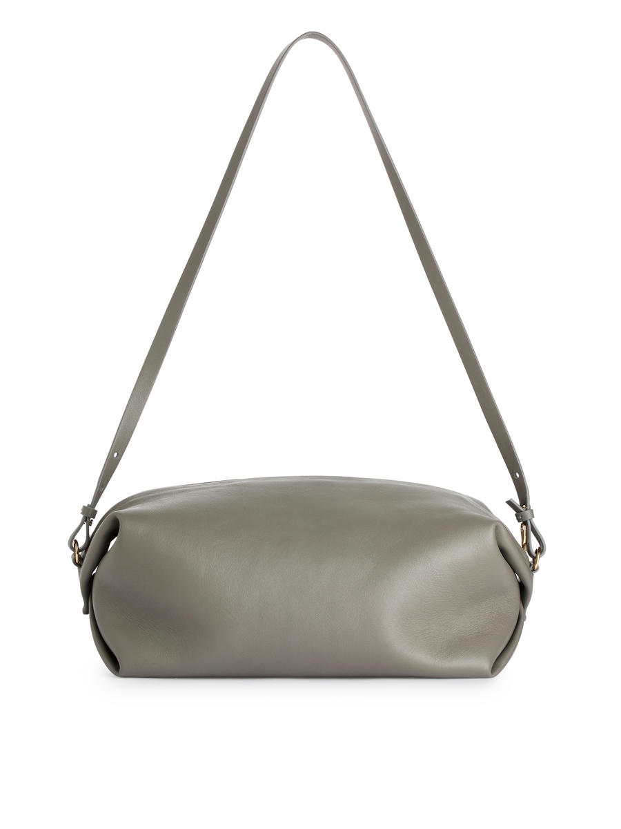 Soft Leather Bag-#A3ACA9-12265