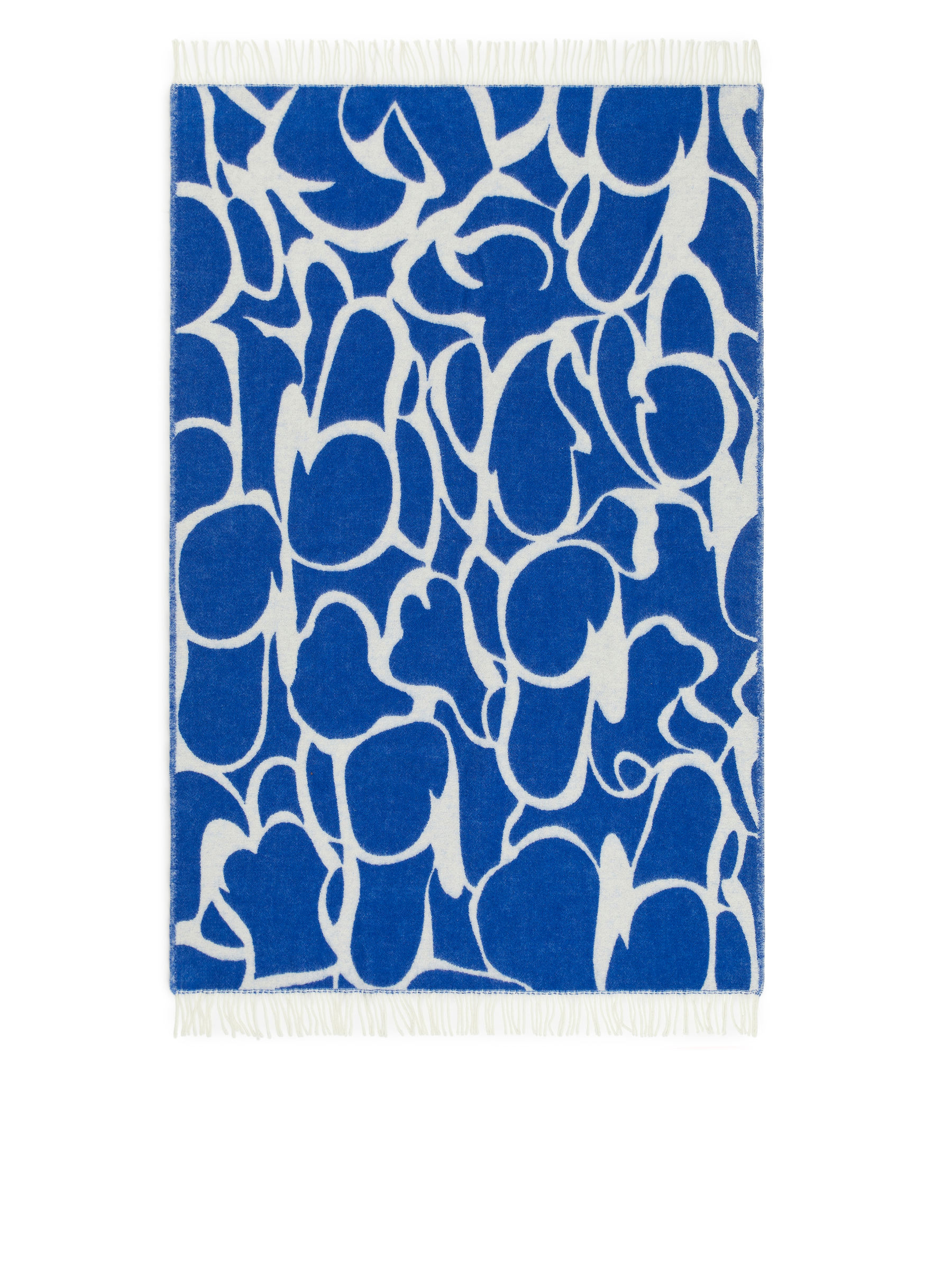 Klippan Wool Blanket – White/Blue – Homeware – ARKET DK