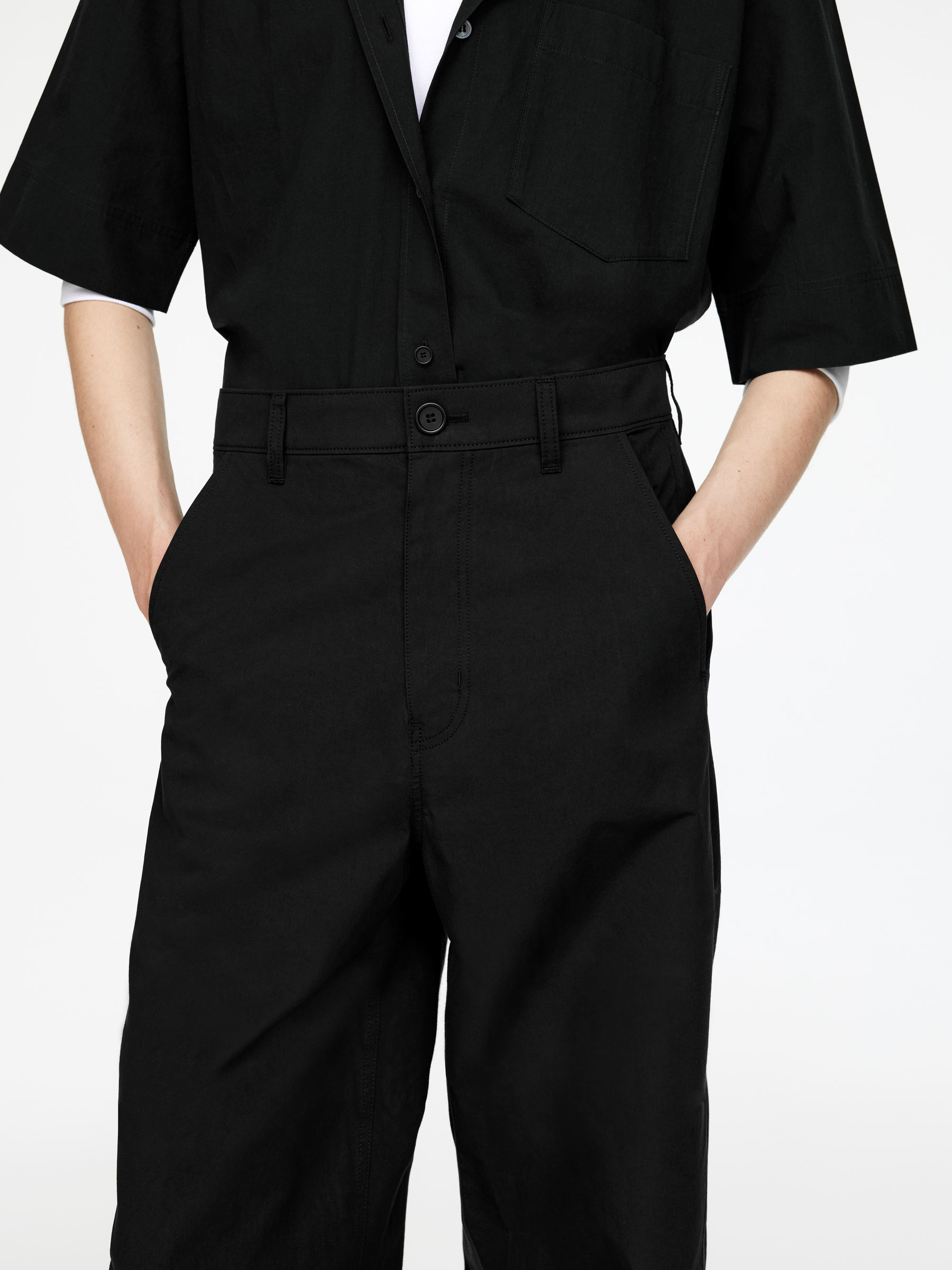 Hose mit Barrel Leg - Black - Relaxed Fit - Women - StillMedia/Lookbook - 5