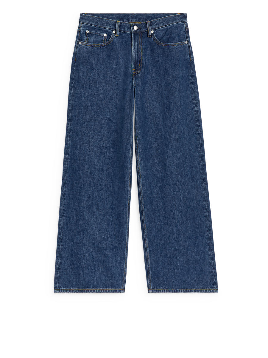 CLOUD Low Loose Jeans-#455F8E-13427