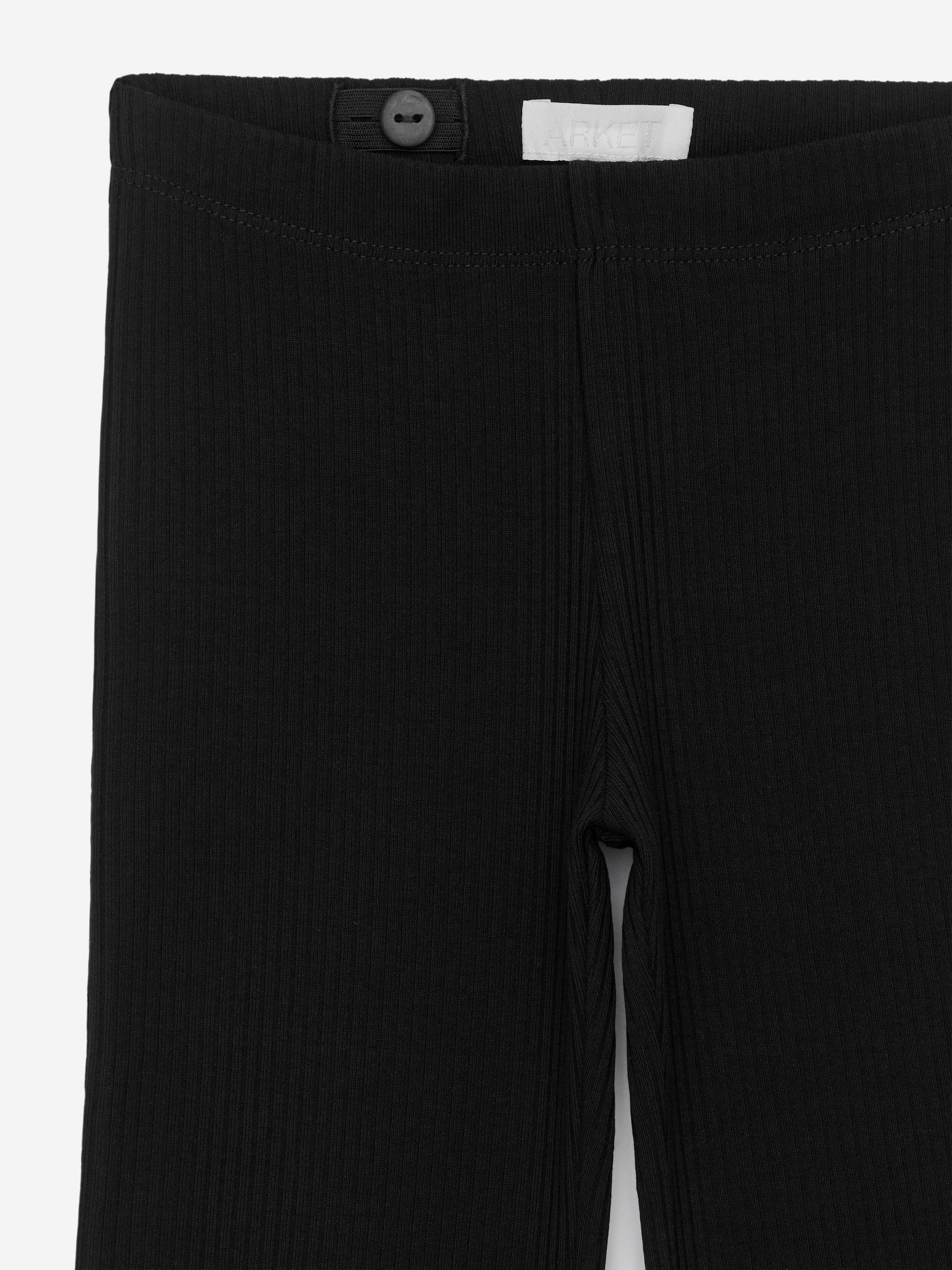 Leggings côtelés évasés-#272628-12573