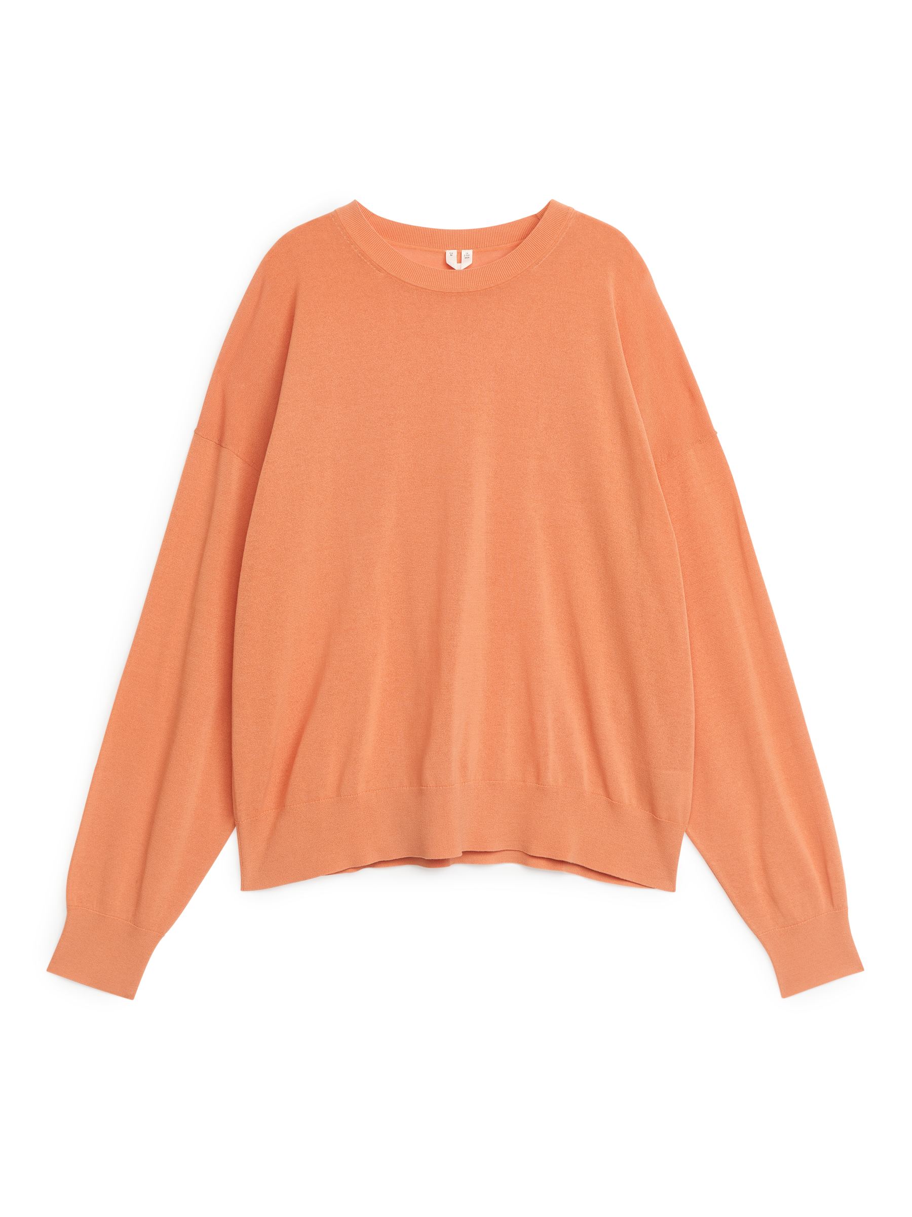 Fine-Knit Jumper - Light Orange - Relaxed fit - Women - StillMedia/DescriptiveStillLife - 1