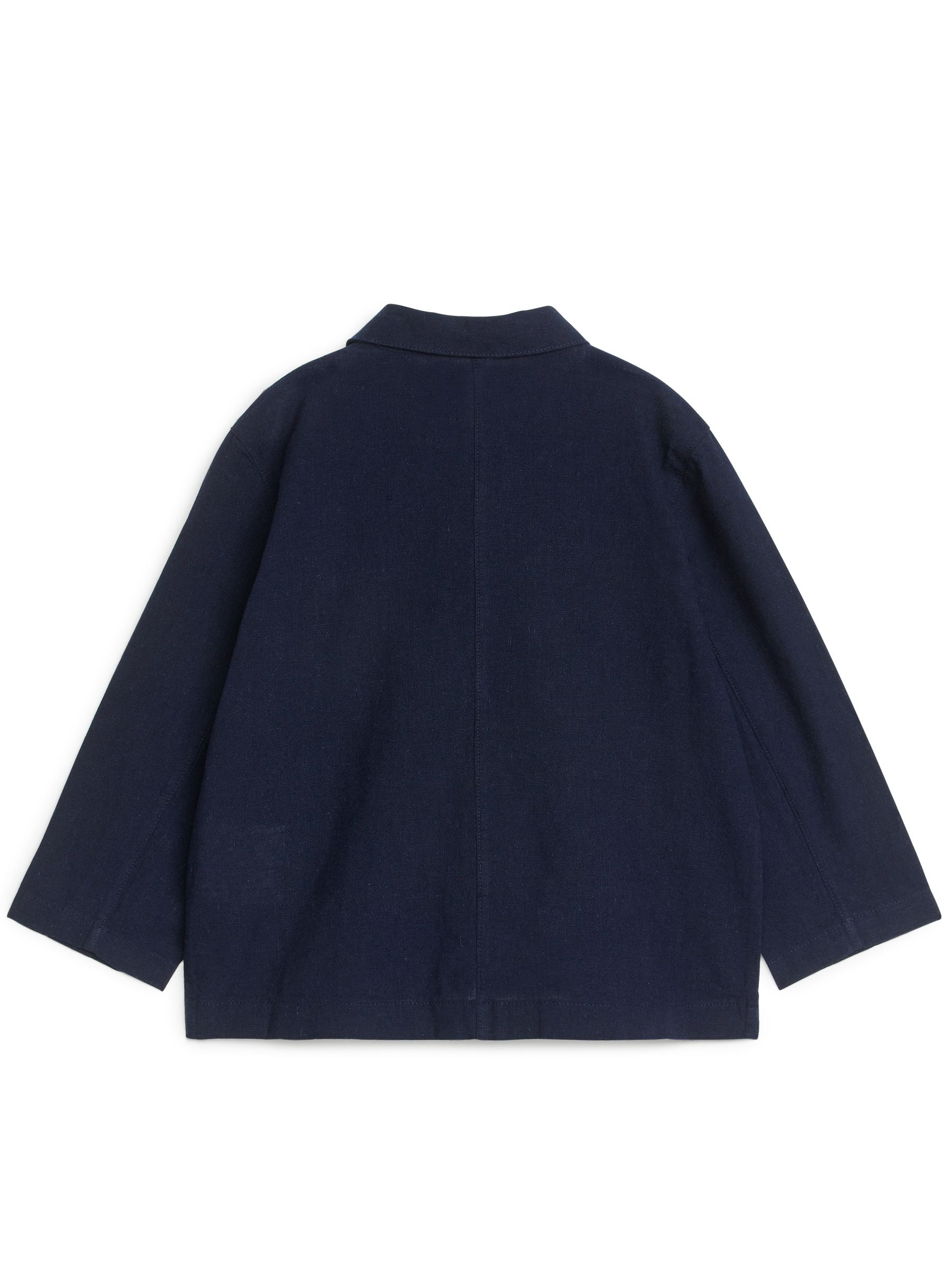 Linen Cotton Overshirt - Dark Blue - Fason normalny - Children - StillMedia/DescriptiveStillLife - 1