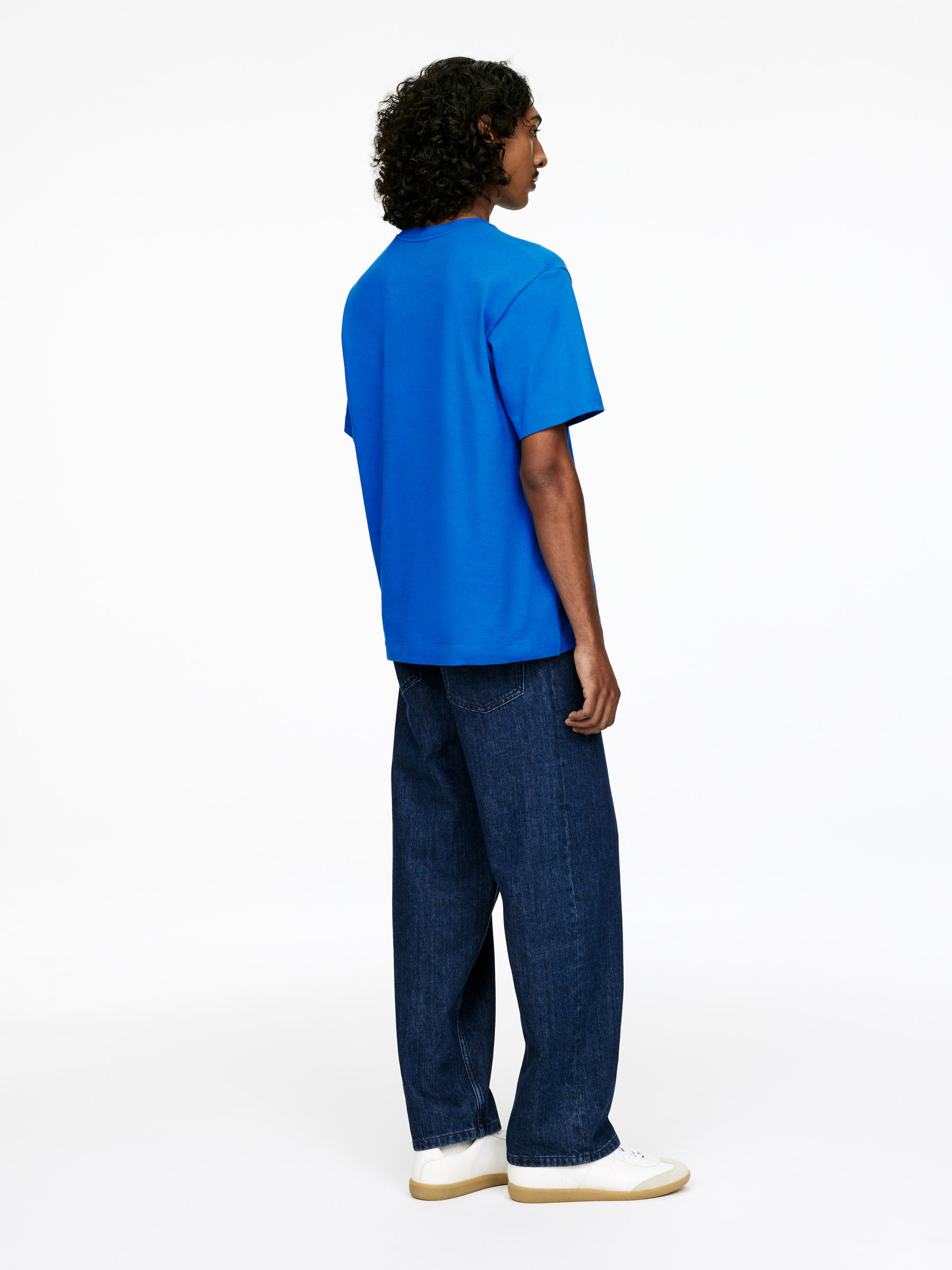 ARKET CAFÉ Printed T-Shirt - Blue - Loose fit - Café - StillMedia/Lookbook - 3