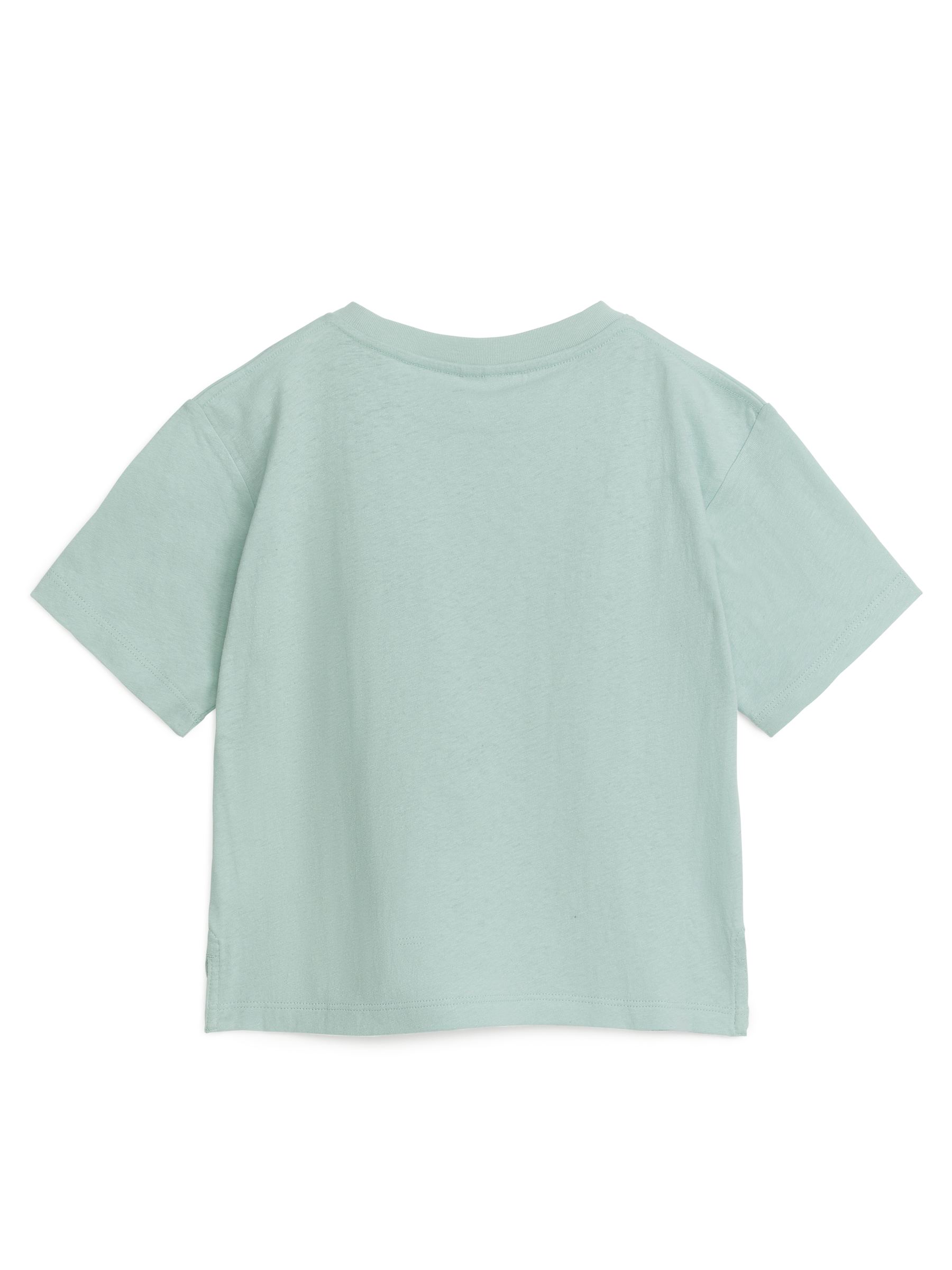 Loose Fit Linen Blend T-Shirt - Mint Green - Loose fit - Children - StillMedia/DescriptiveStillLife - 3