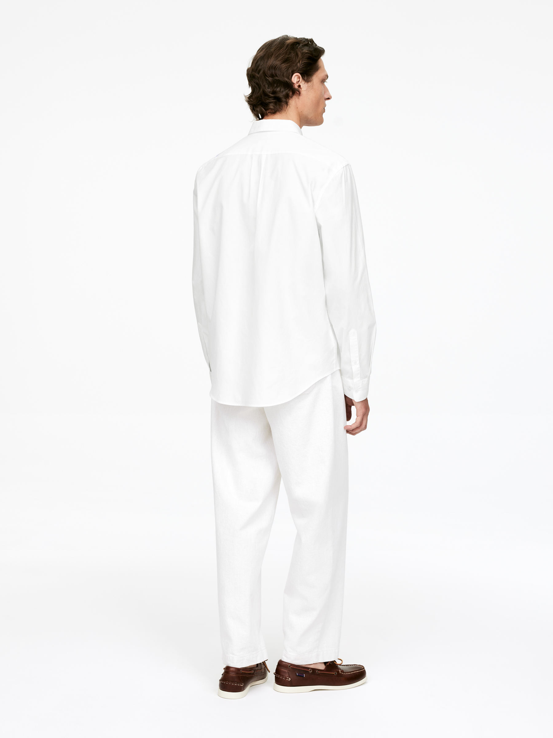 Button-Down Poplin Shirt - White - Regular fit - Men - StillMedia/Lookbook - 5