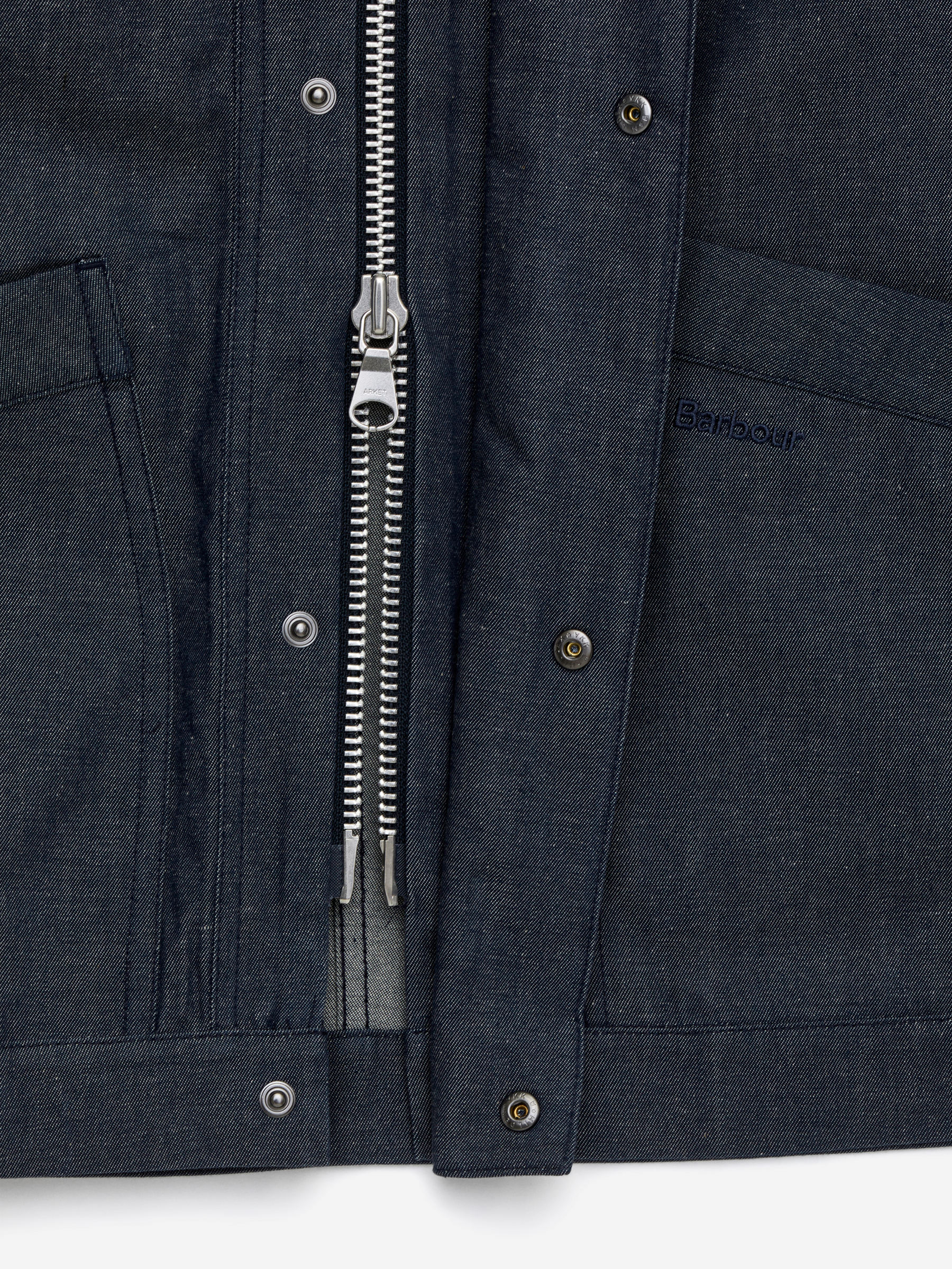 Chaqueta denim encerada en seco ARKET and Barbour - Azul - Corte estándar - Men - StillMedia/DescriptiveDetail - 3