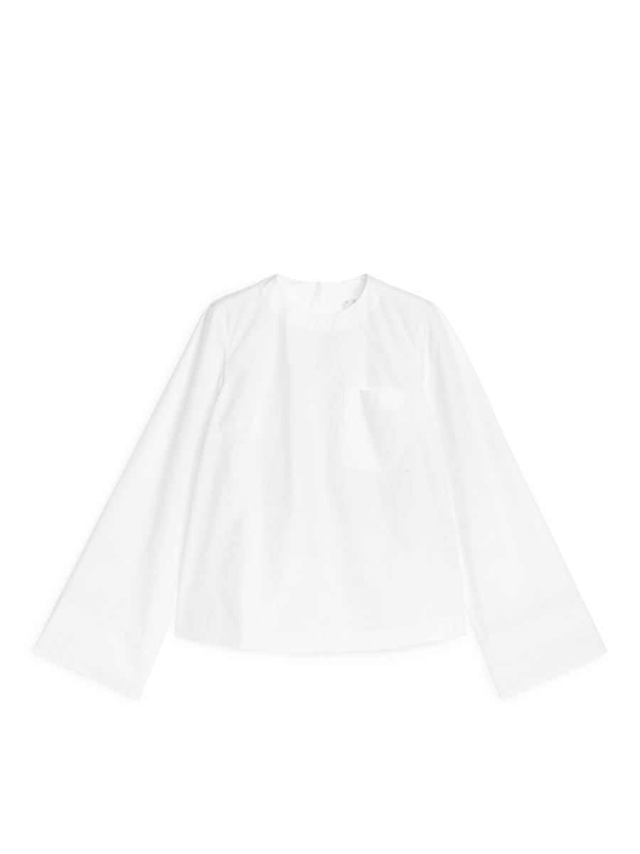 Cotton Blouse - White - Regular fit - Women - 1249484002