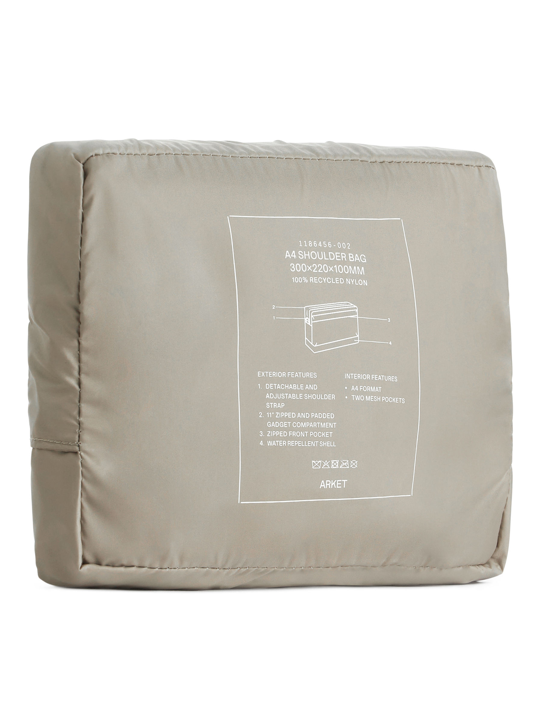 Nylon A4 Shoulder Bag - Mole - Travel - StillMedia/DescriptiveStillLife - 2