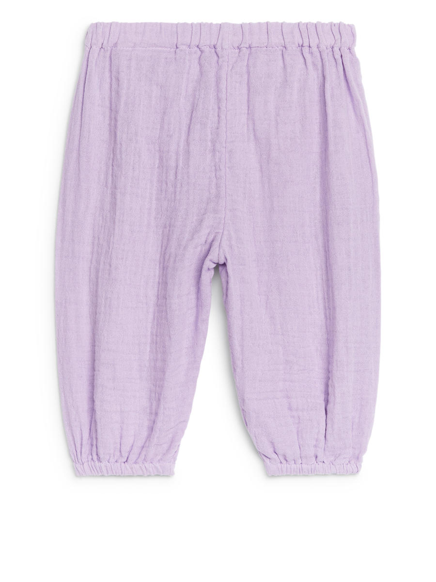 Pantalon en mousseline de coton - Mauve - Loose fit - Enfant - 1170835004