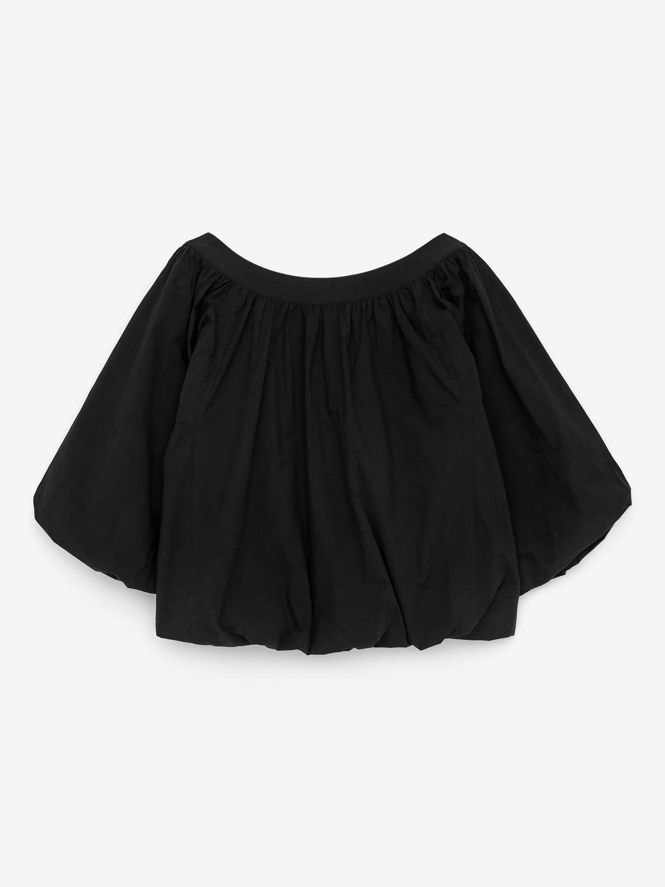 Balloon-Hem Top – Black – Women – ARKET GB