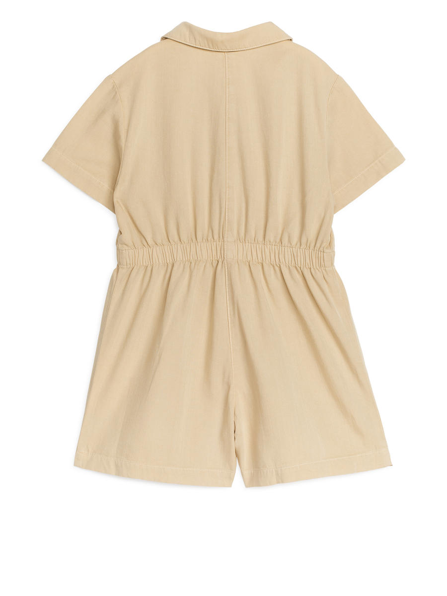 Jumpsuit aus Lyocell und Baumwolle - Beige - Relaxed Fit - Children - 1230262001