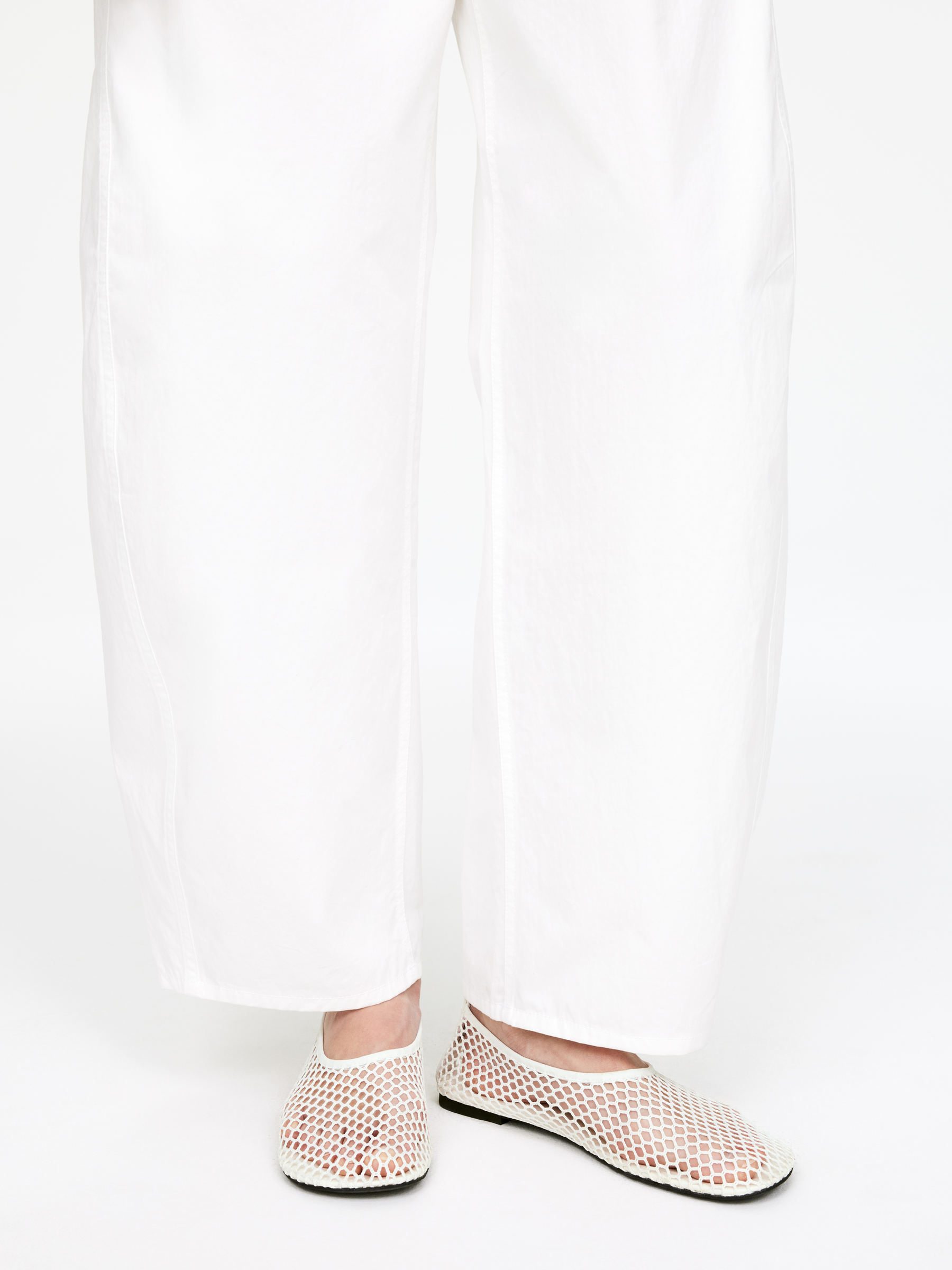 Fishnet Ballet Flat - White - Women - StillMedia/Lookbook - 6