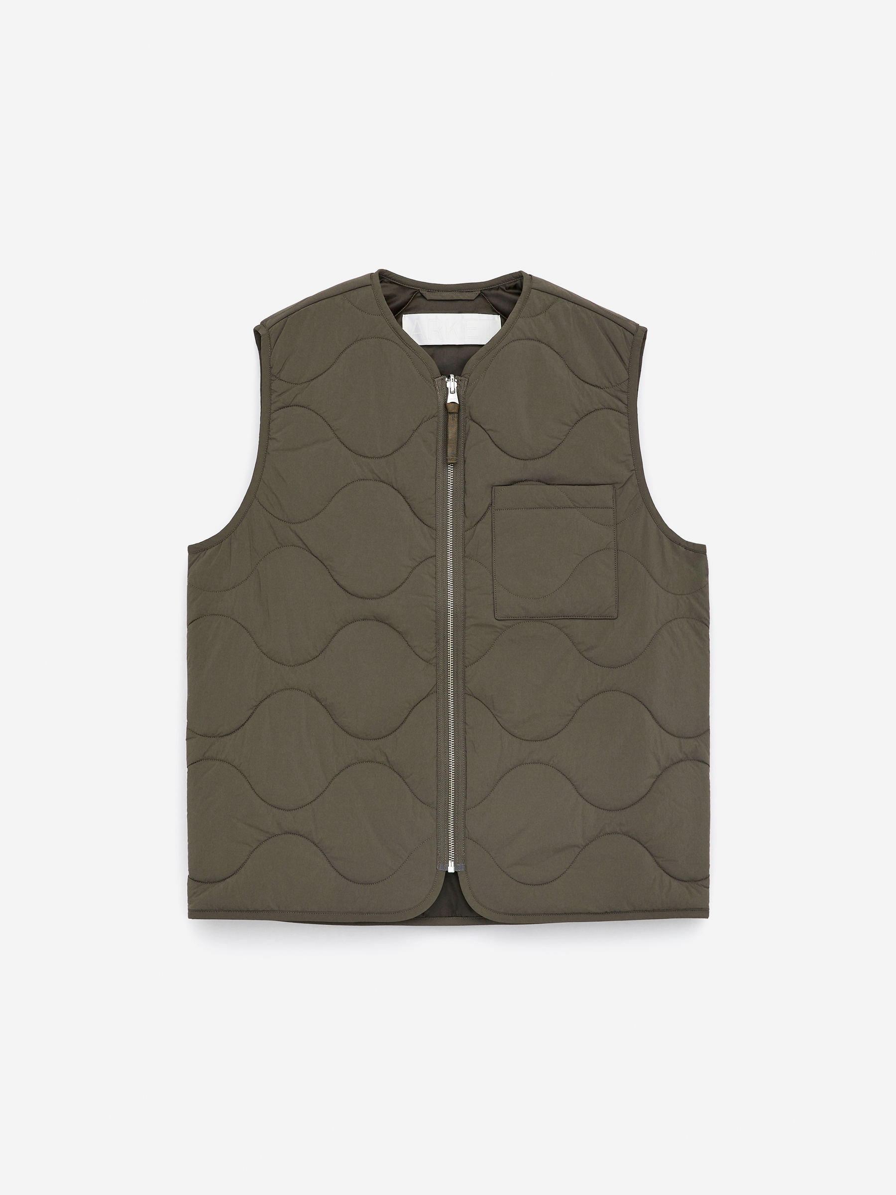 2-in-1 Quilted Liner Vest - Khaki Green - Regular fit - Men - StillMedia/DescriptiveStillLife - 2