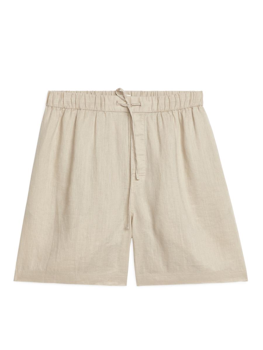 Linen Shorts-#DADACD-9732