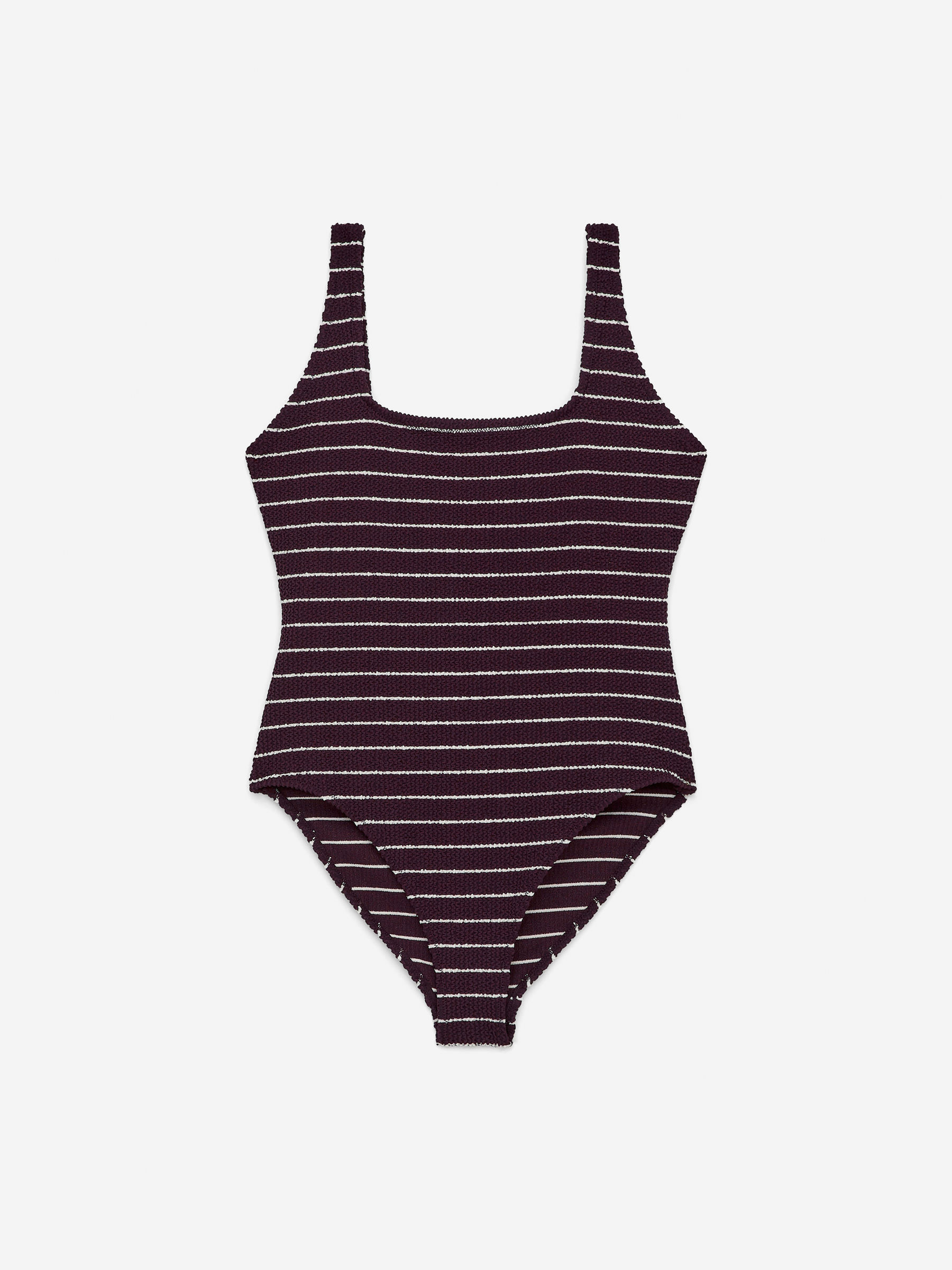 Textured Swimsuit-Red-15381