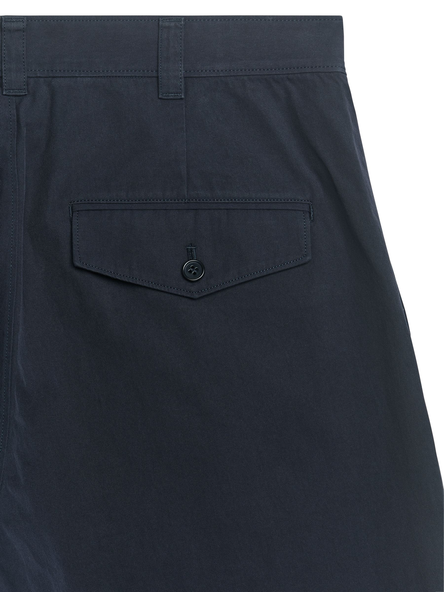 Pantalones cortos de algodón relaxed fit - Azul marino - Corte estándar - Men - StillMedia/DescriptiveDetail - 1