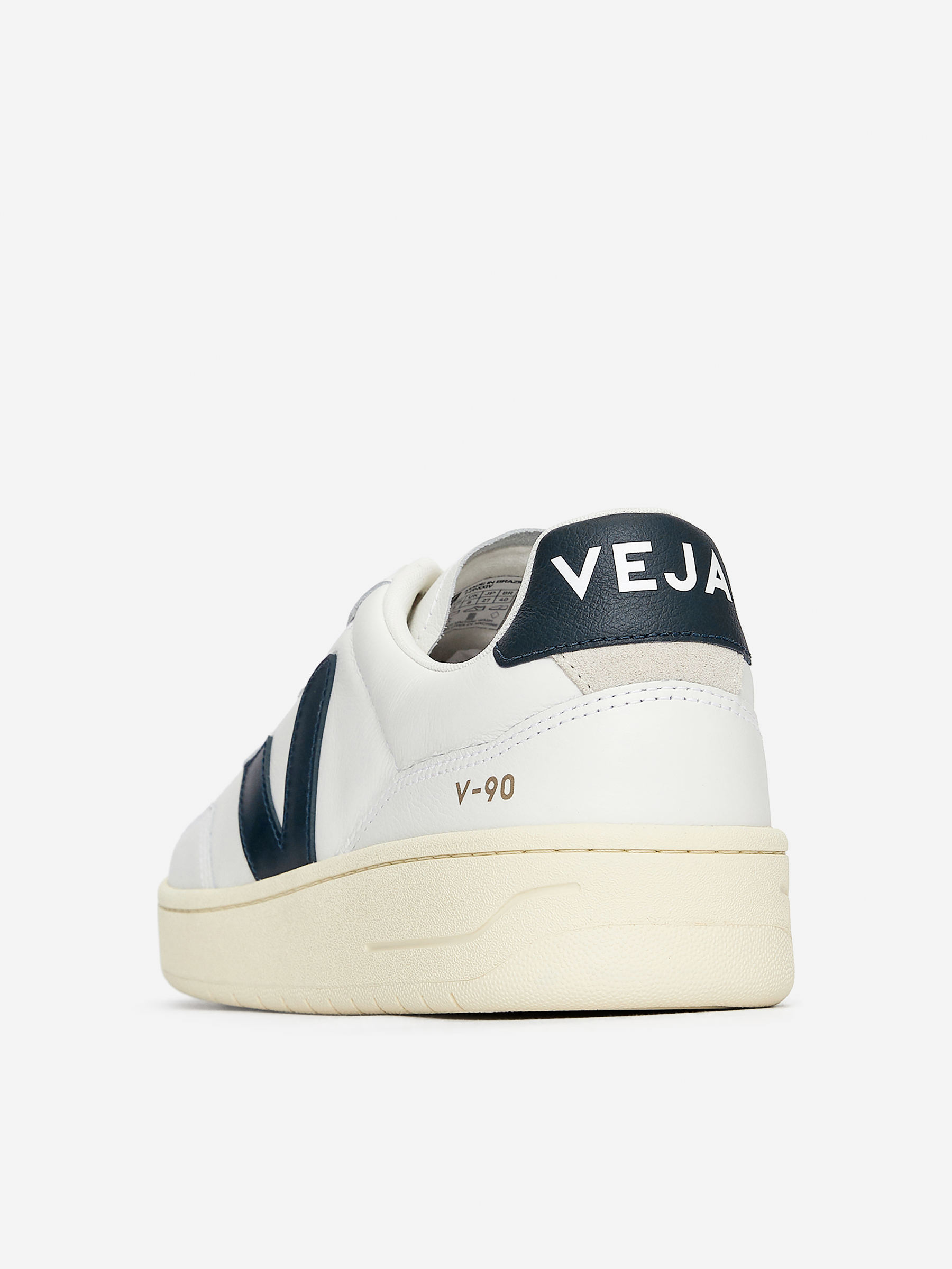 Sneaker V-90 von Veja - Weiß/Dunkelblau - Herren - StillMedia/DescriptiveStillLife - 5