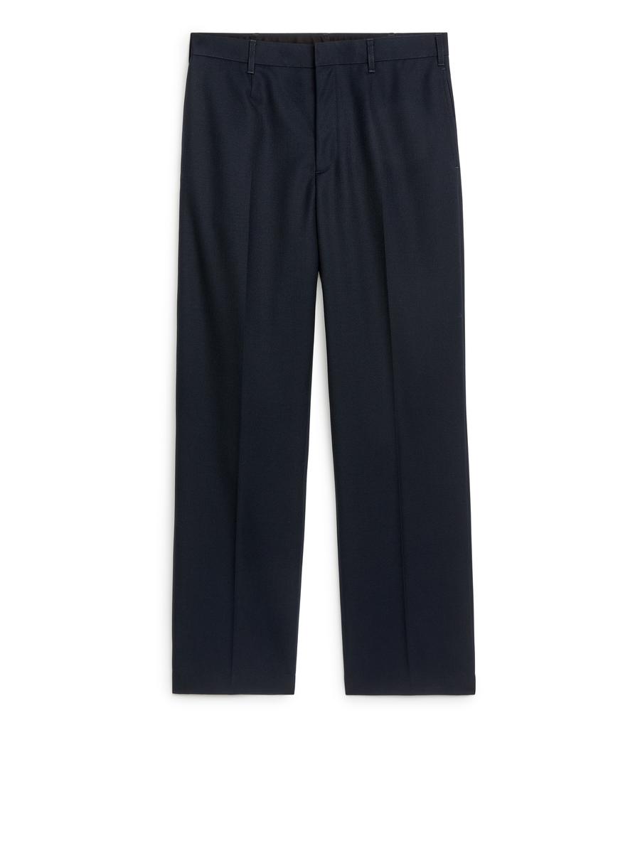 Wide Wool Trousers-#272930-3821