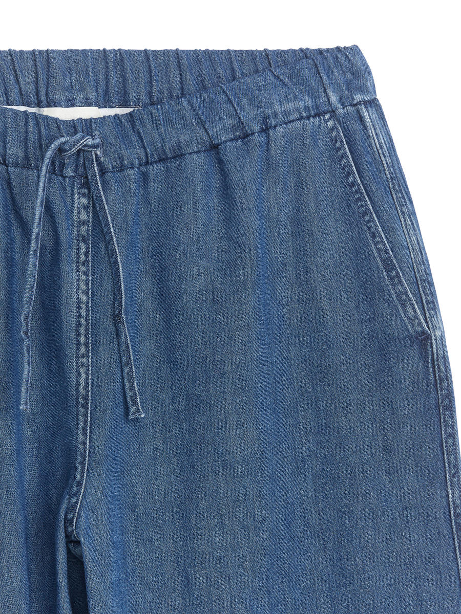 Denimhose mit Kordelzug-#485577-7033