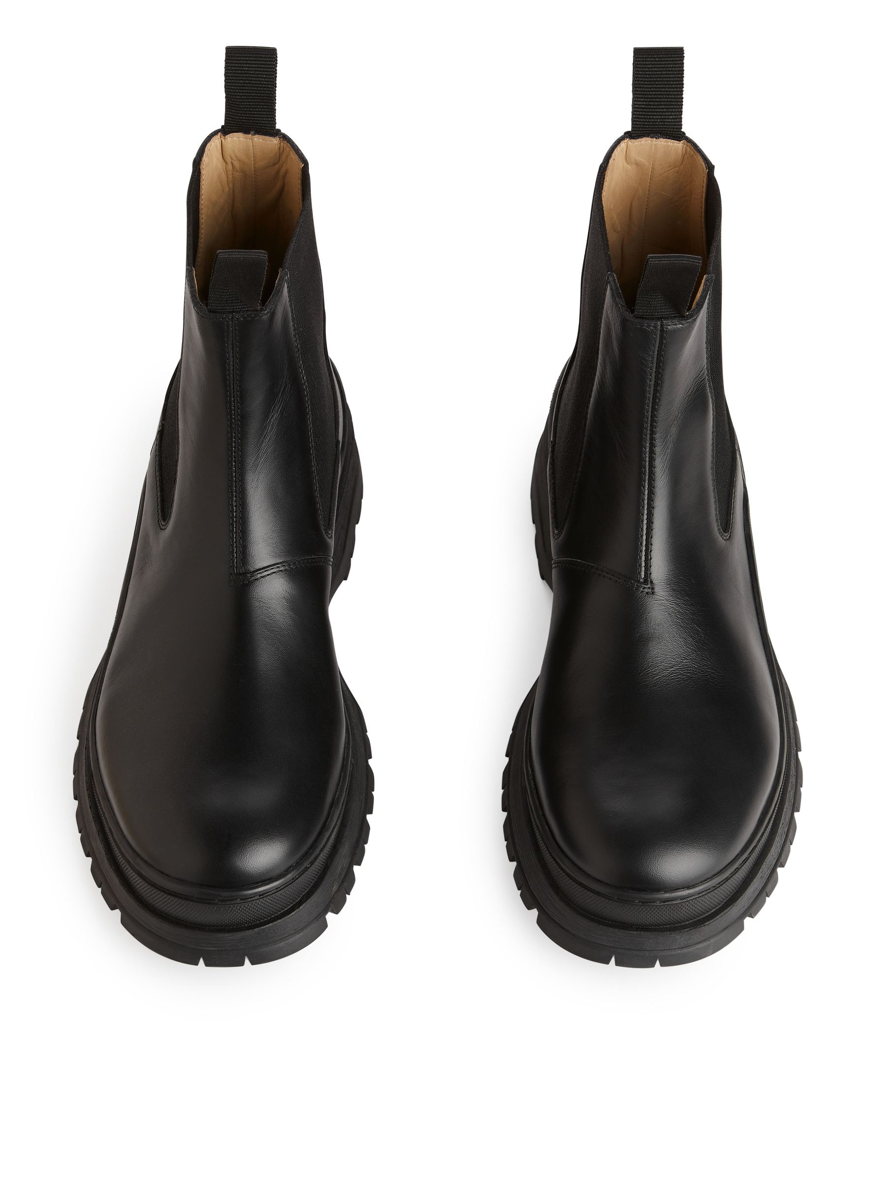 Stivali in pelle con suola chunky - Nero - Men - StillMedia/DescriptiveStillLife - 5