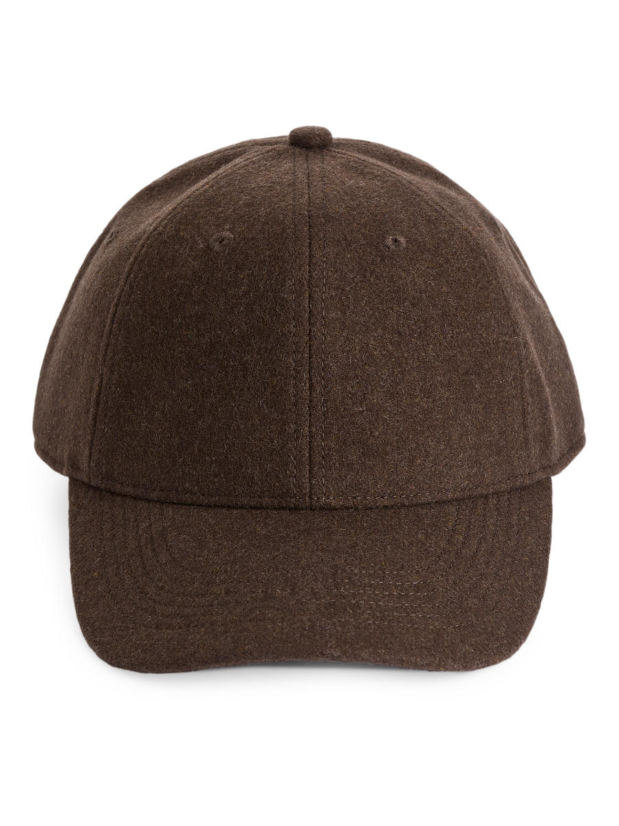 Wool Felt Cap-#3F3838-12654