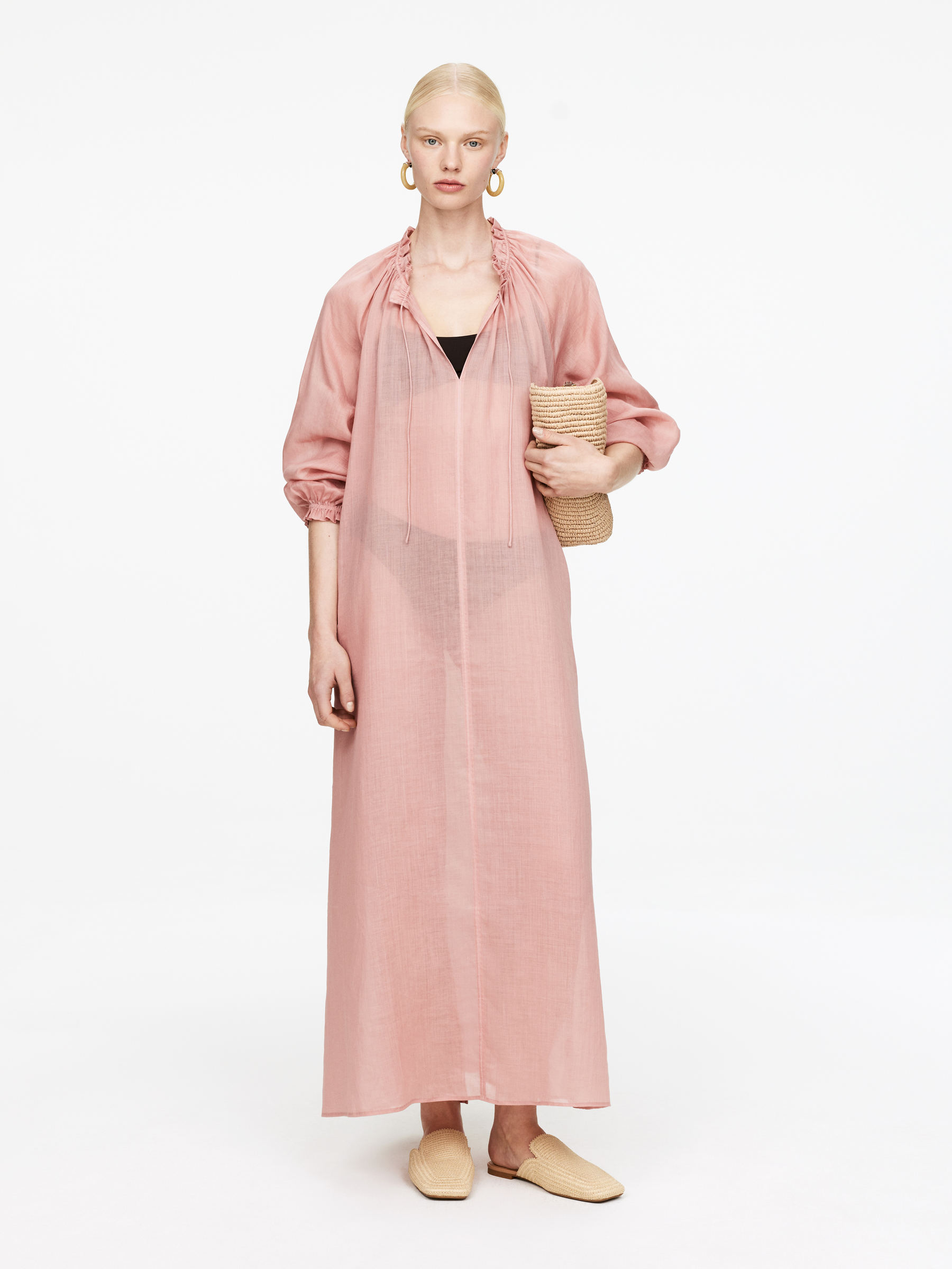 Flat Straw Mules - Light Beige - Women - StillMedia/Lookbook - 6