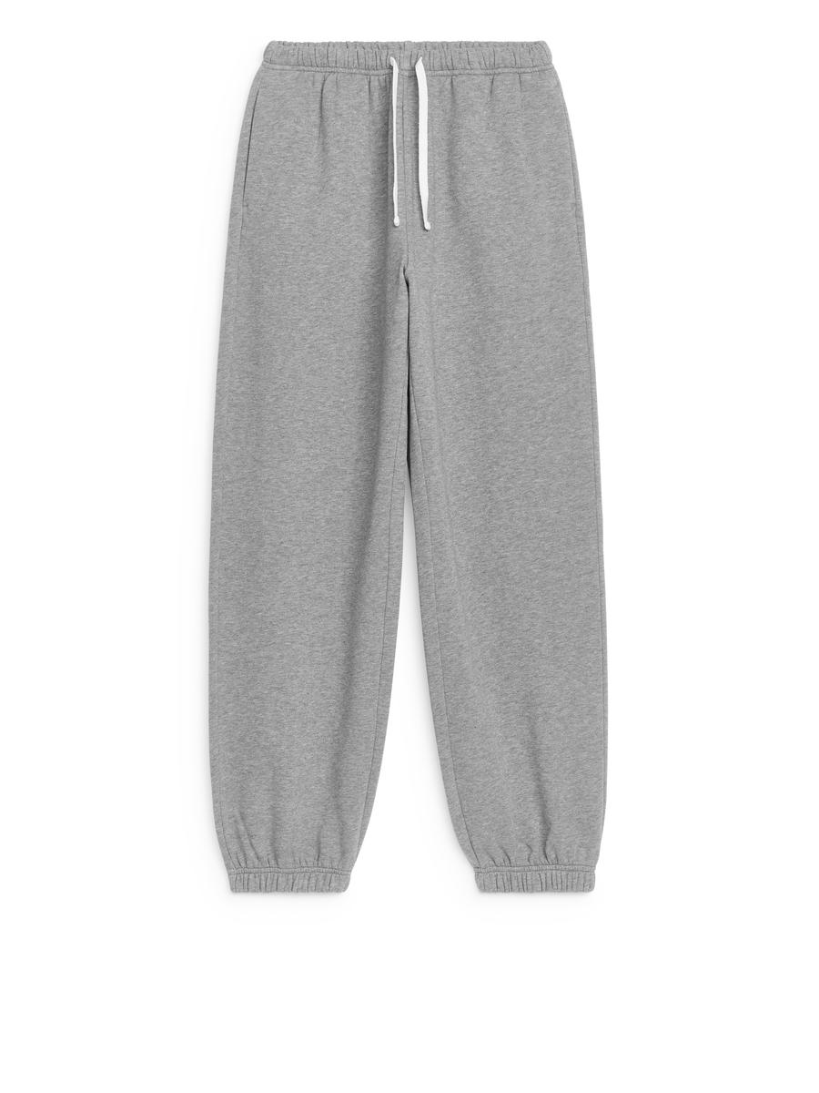 Relaxed Cotton Sweatpants-#6C6D6E-11677