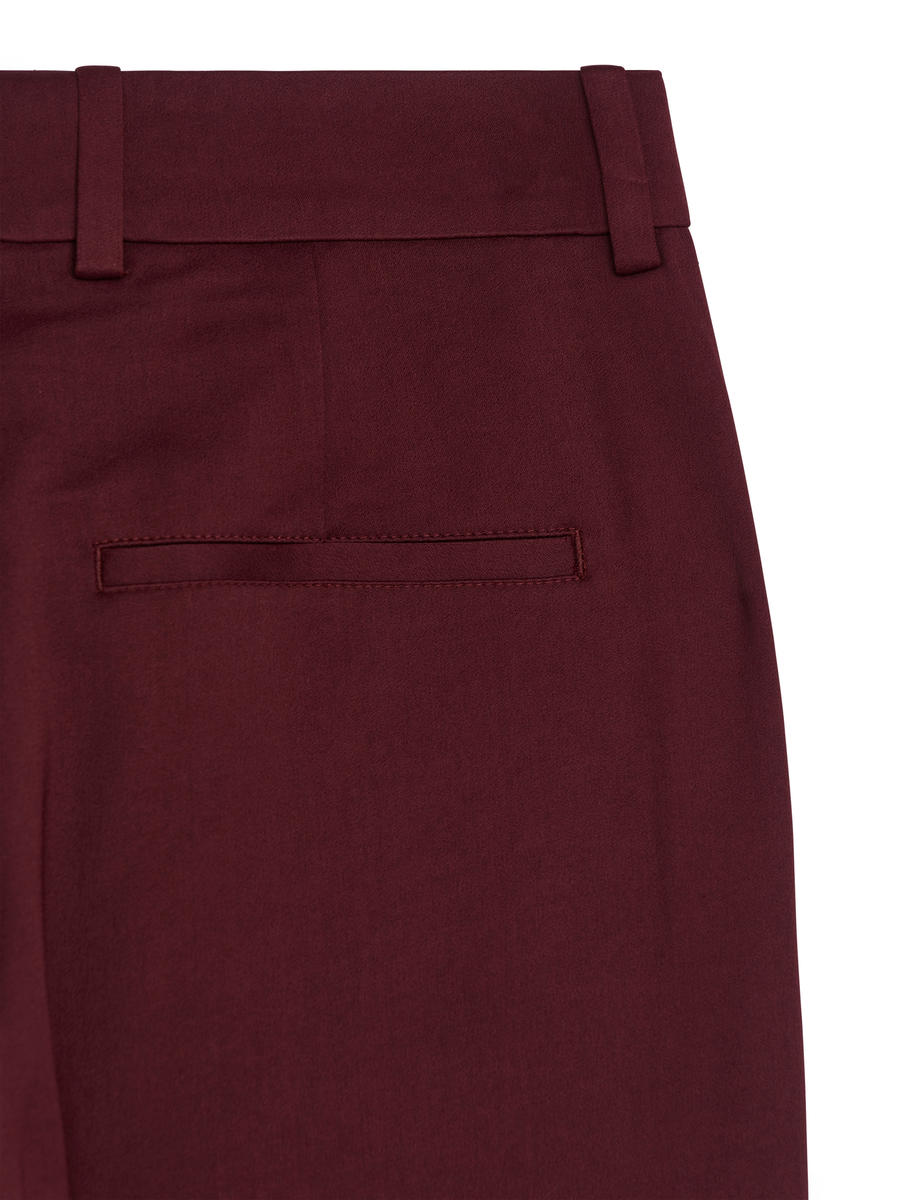 Tapered Trousers - Dark Red - Slim fit - Women - 1260482001