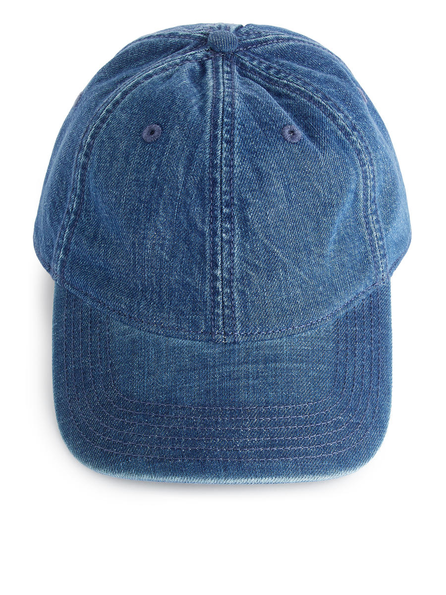 Denim Cap - Mid Blue - Men - 1147694004