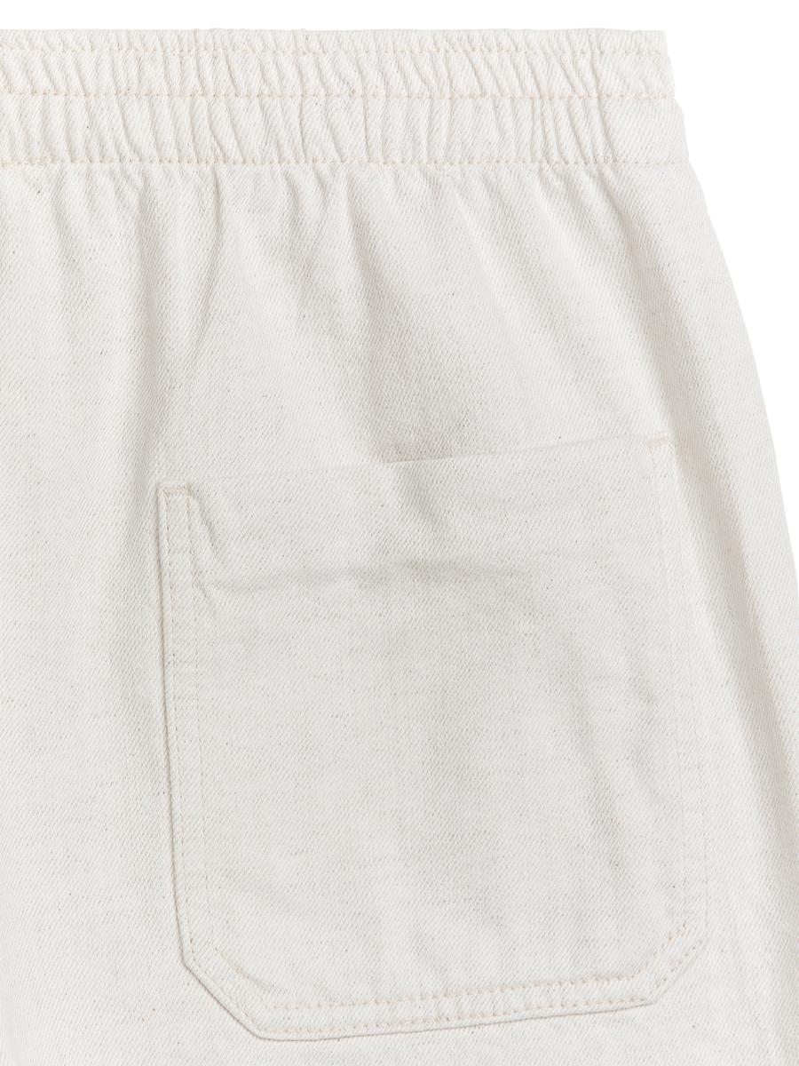 Shorts mit Kordelzug aus Baumwoll-Leinen-Mischung-#DFD7CA-5126