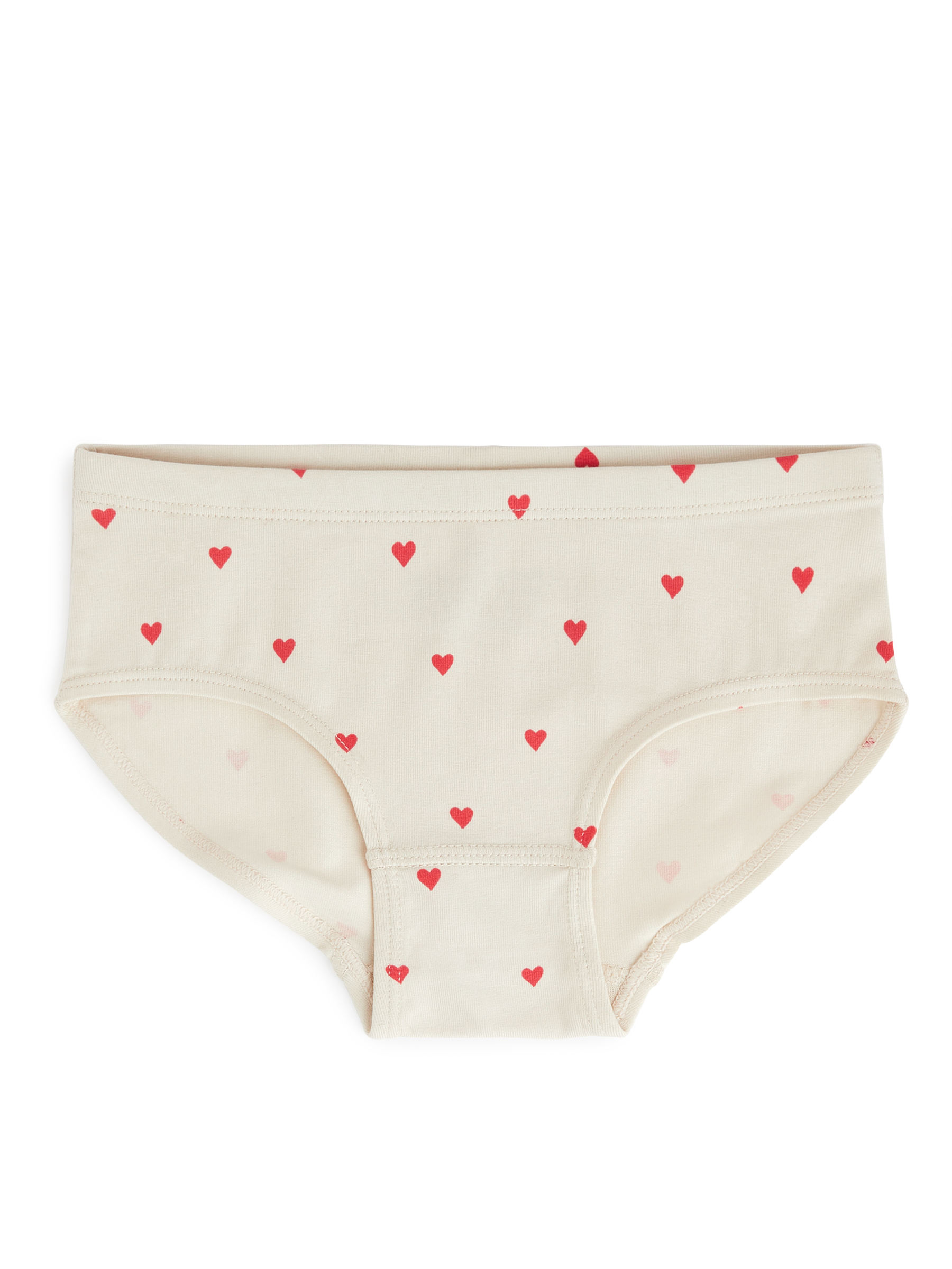 Cotton Jersey Briefs Set of 3 - Red/Off White - Regular fit - Children - StillMedia/DescriptiveStillLife - 3